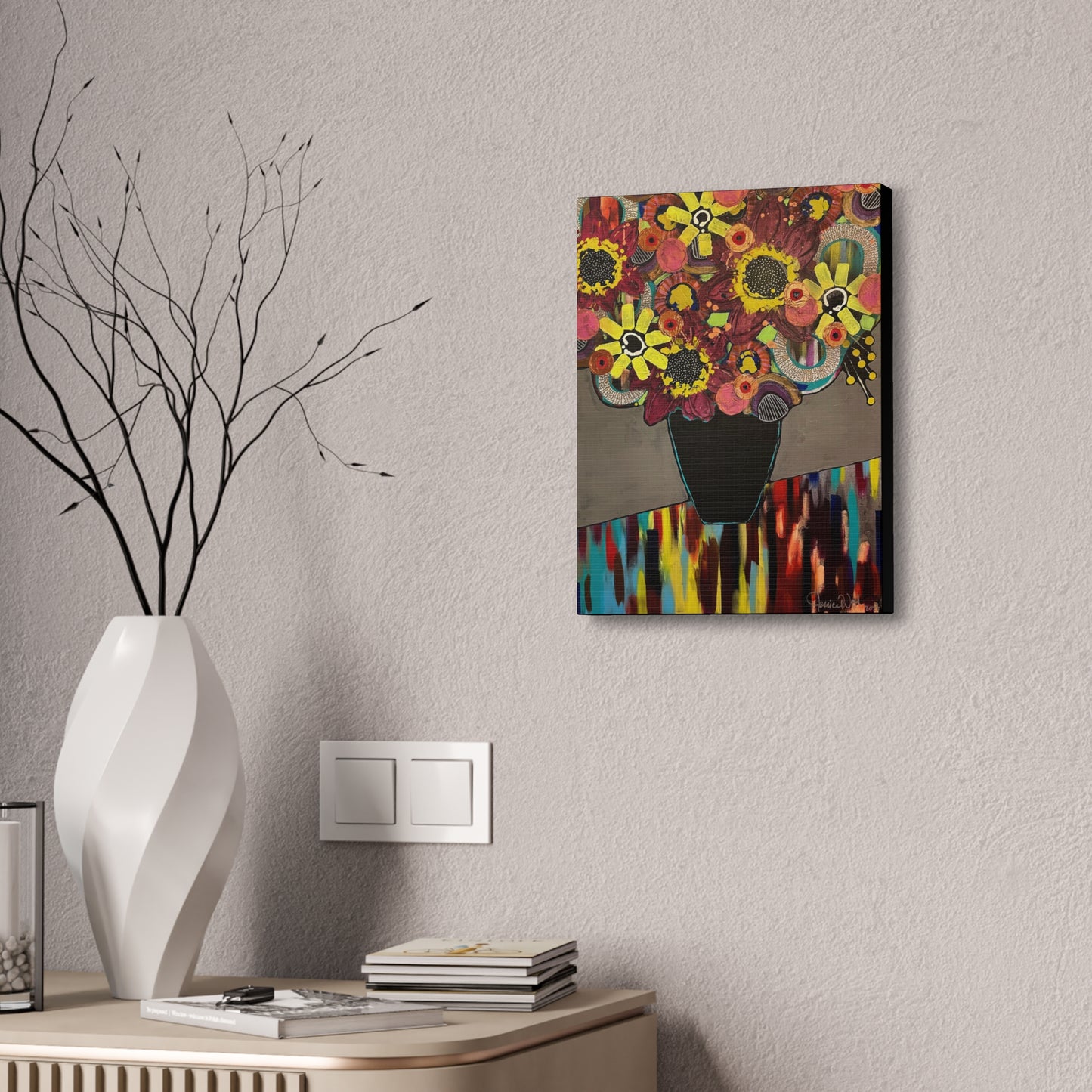 Canvas Print. Floral Still Life by Jessica Wood Artist