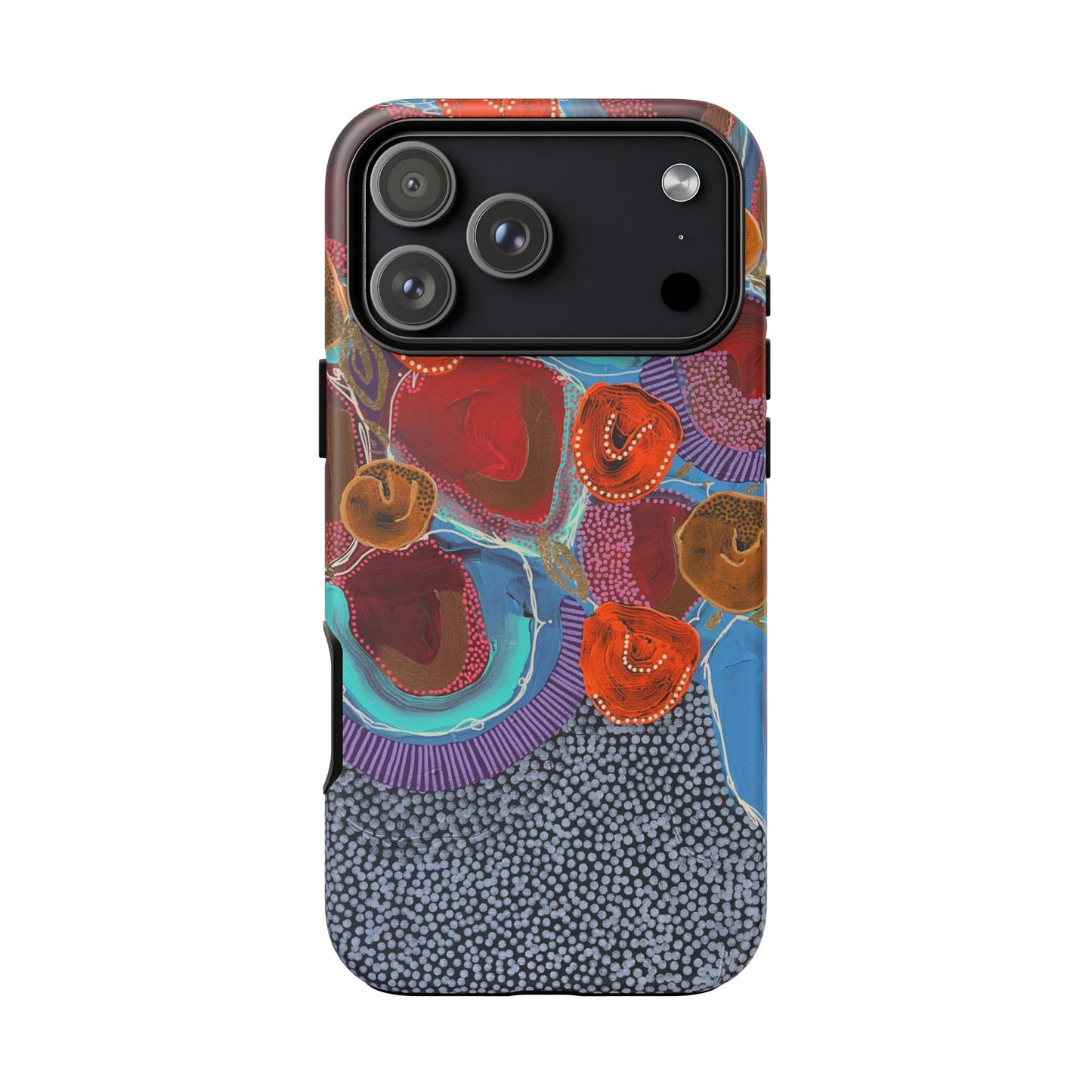 Protective Phone Case — Modern Floral Abstract Design