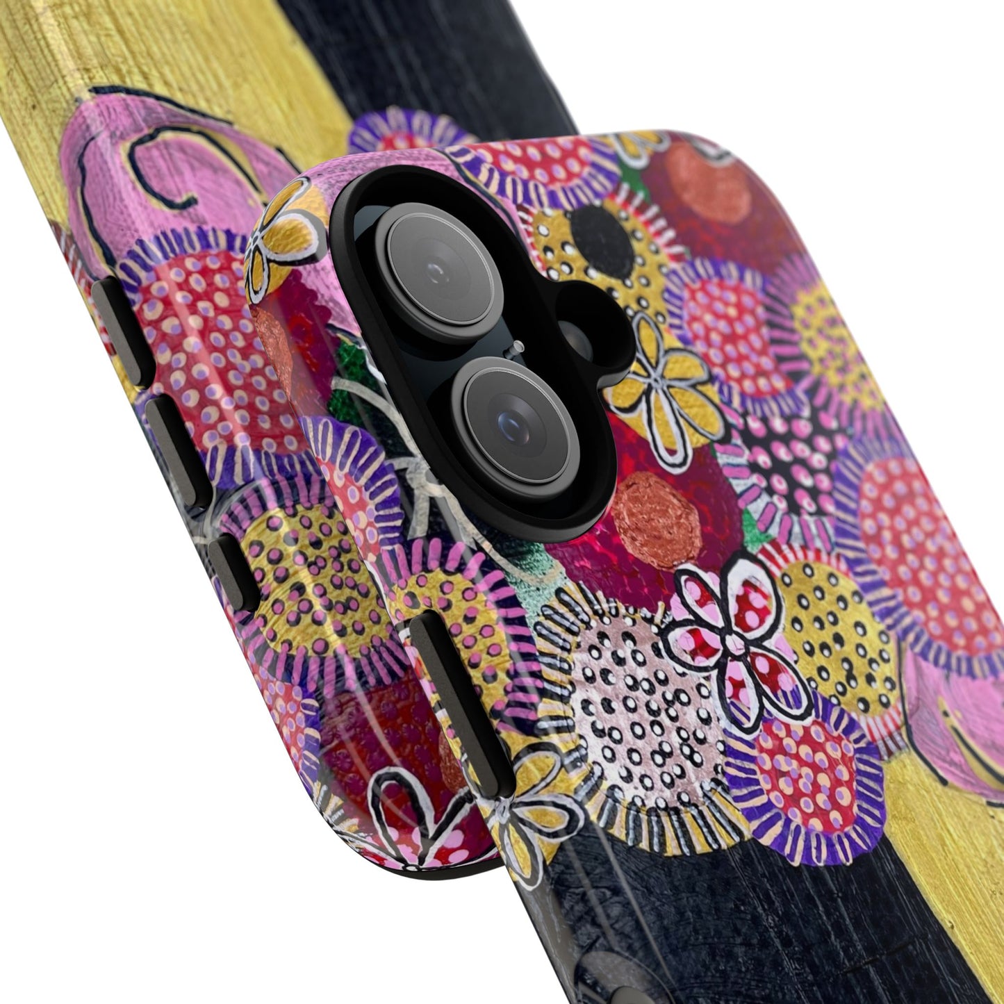 Protective Phone Case — Modern Floral Abstract Design