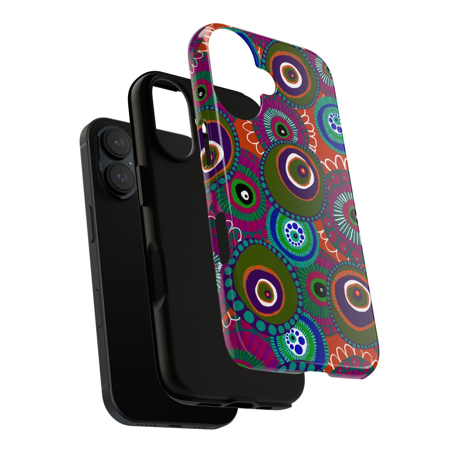 Protective Phone Case — Modern Floral Abstract Design