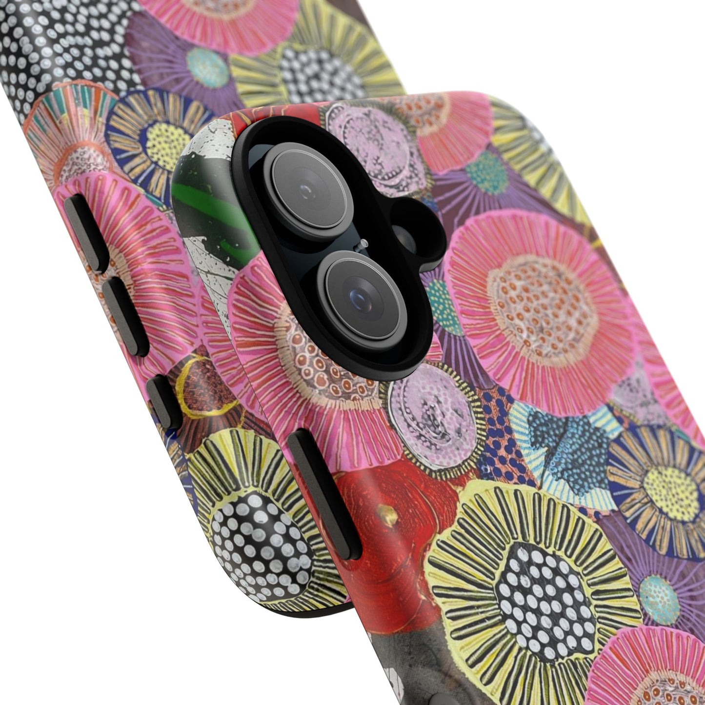 Protective Phone Case — Modern Floral Abstract Design