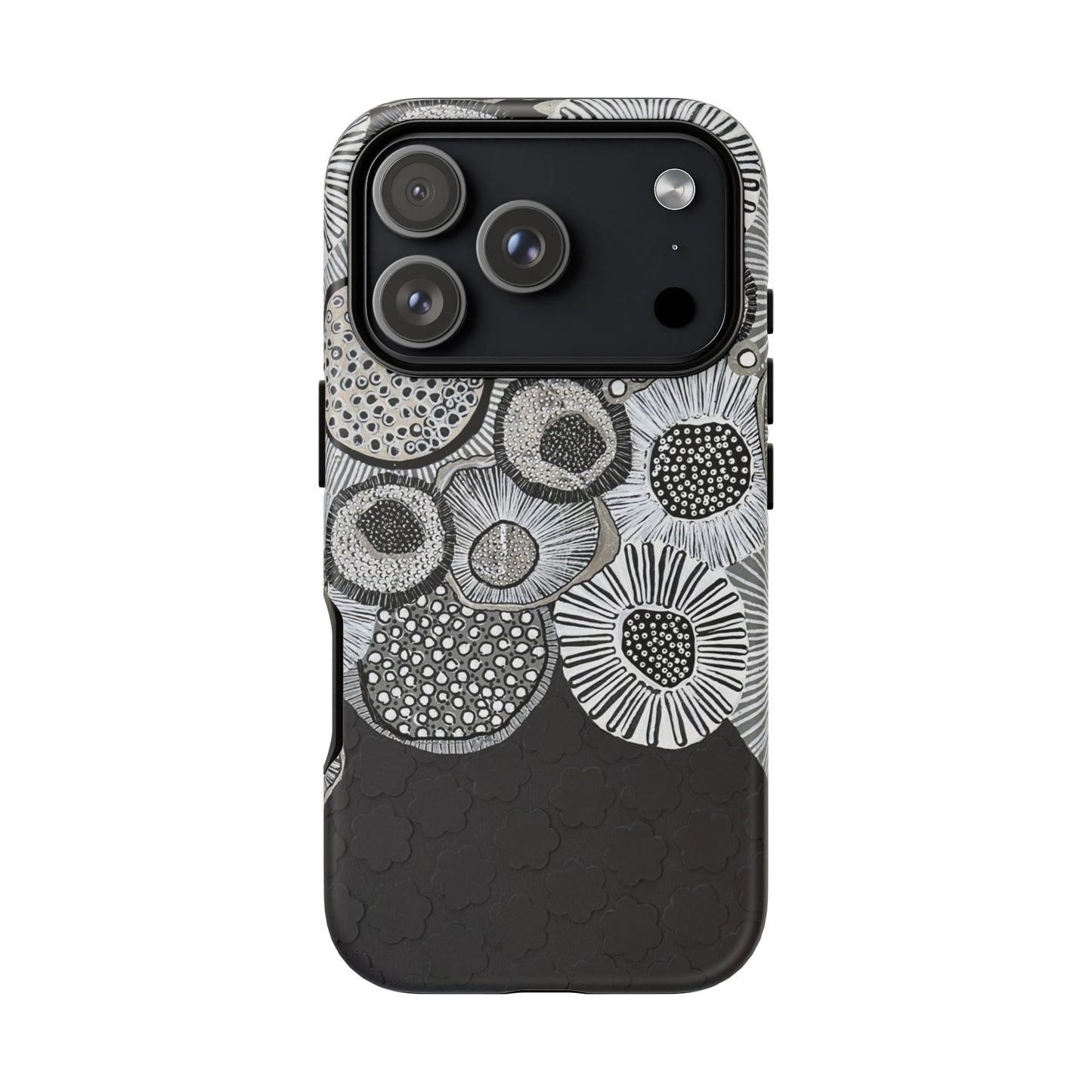 Protective Phone Case — Modern Floral Abstract Design