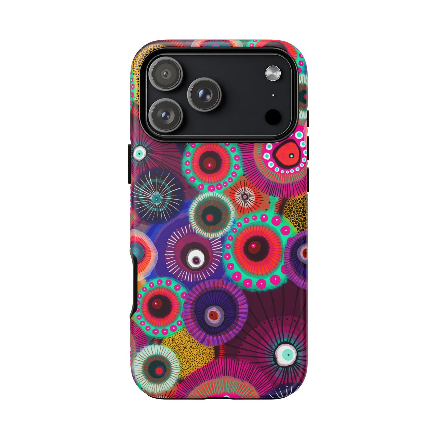 Protective Phone Case — Modern Floral Abstract Design