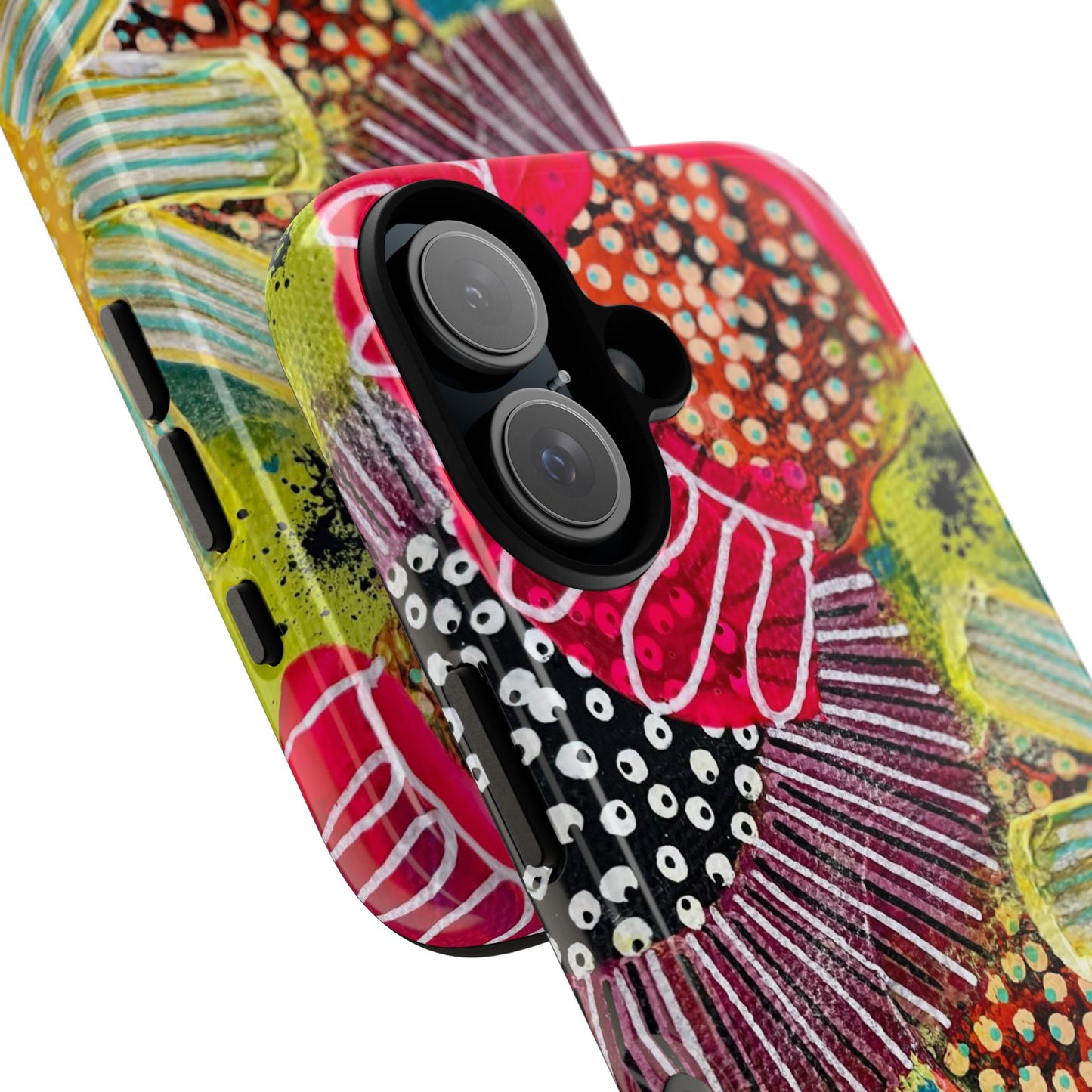 Protective Phone Case — Modern Floral Abstract Design