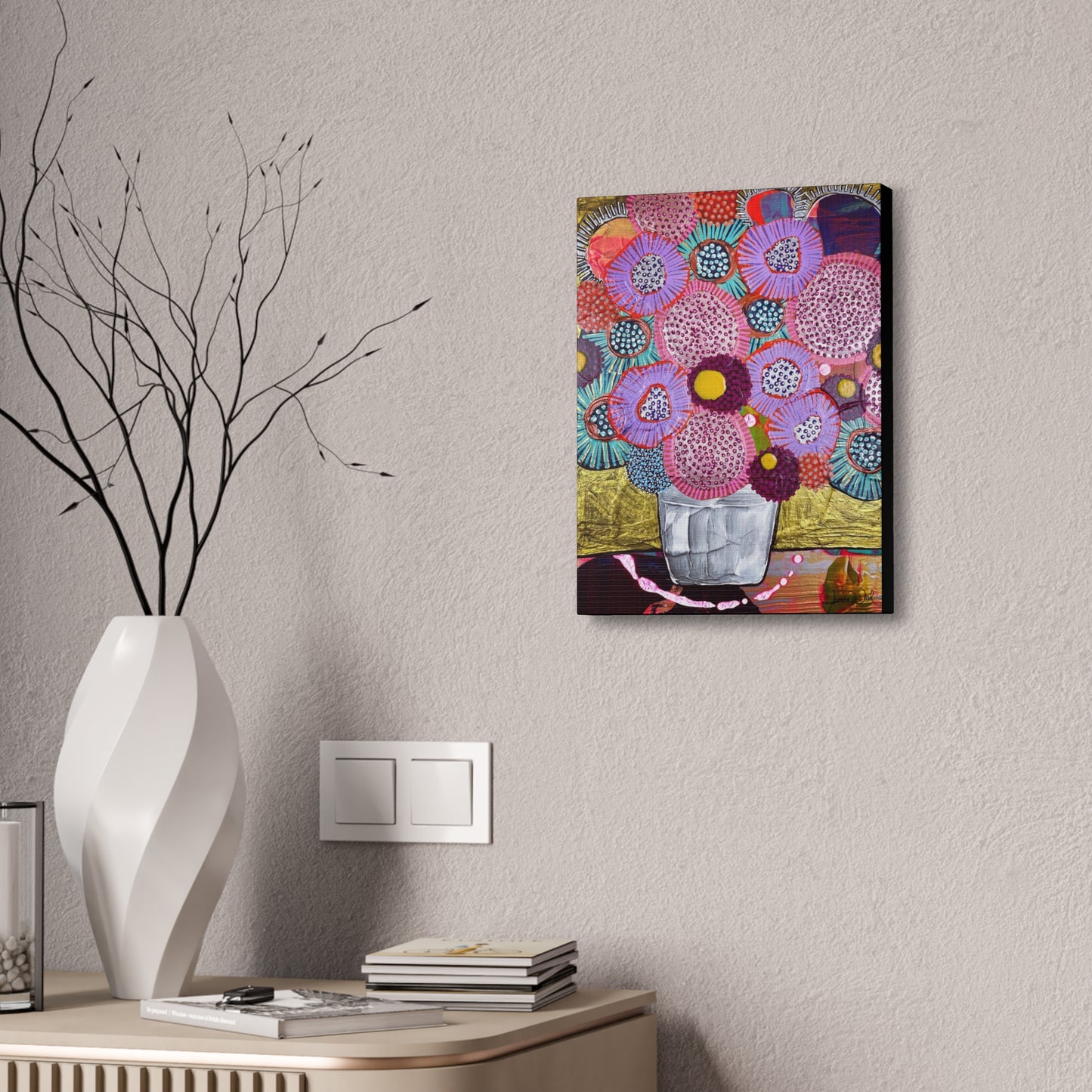 Canvas Print. Floral Still Life by Jessica Wood Artist