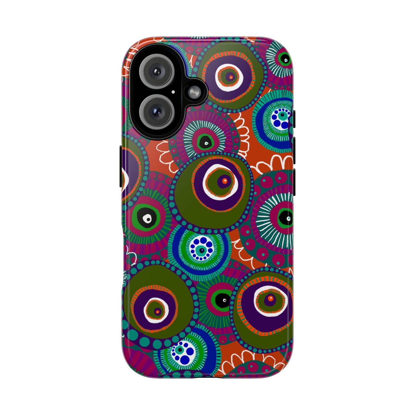 Protective Phone Case — Modern Floral Abstract Design