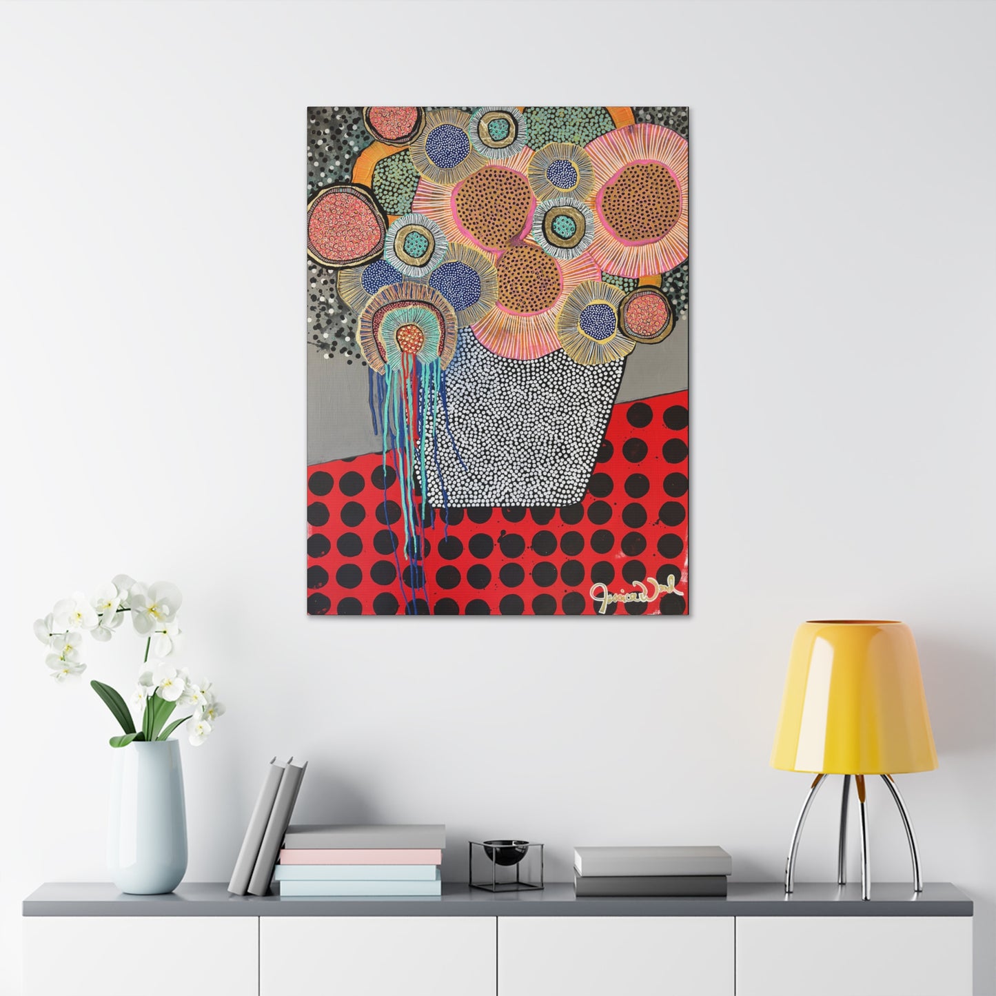 Canvas Print. Floral Still Life by Jessica Wood Artist