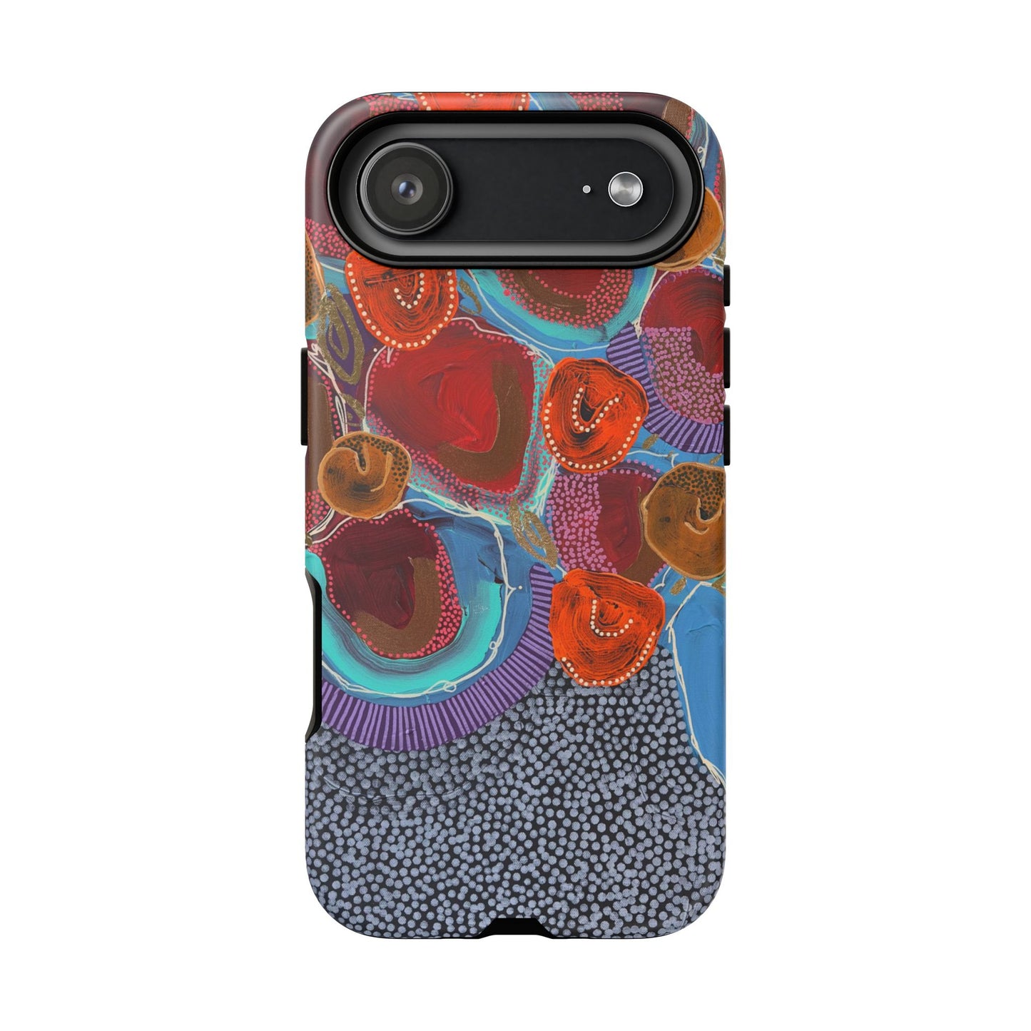 Protective Phone Case — Modern Floral Abstract Design