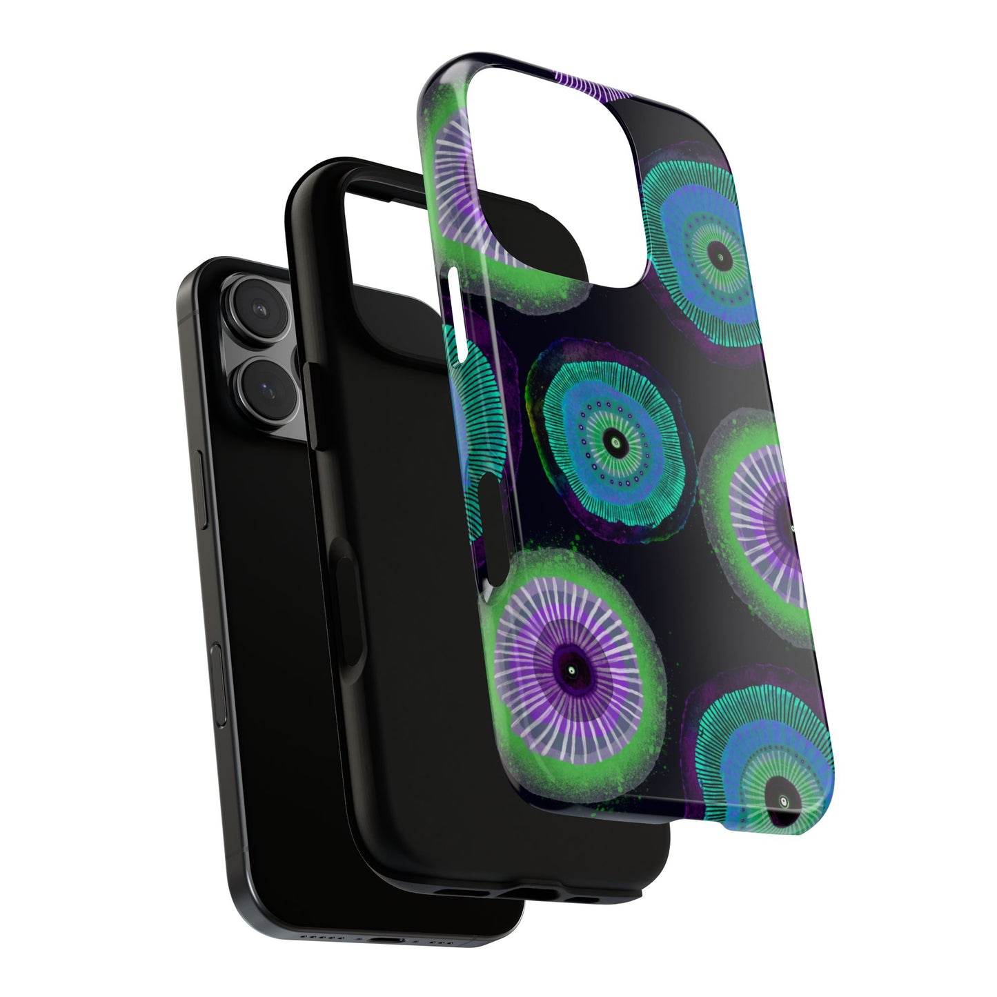 Protective Phone Case — Modern Floral Abstract Design