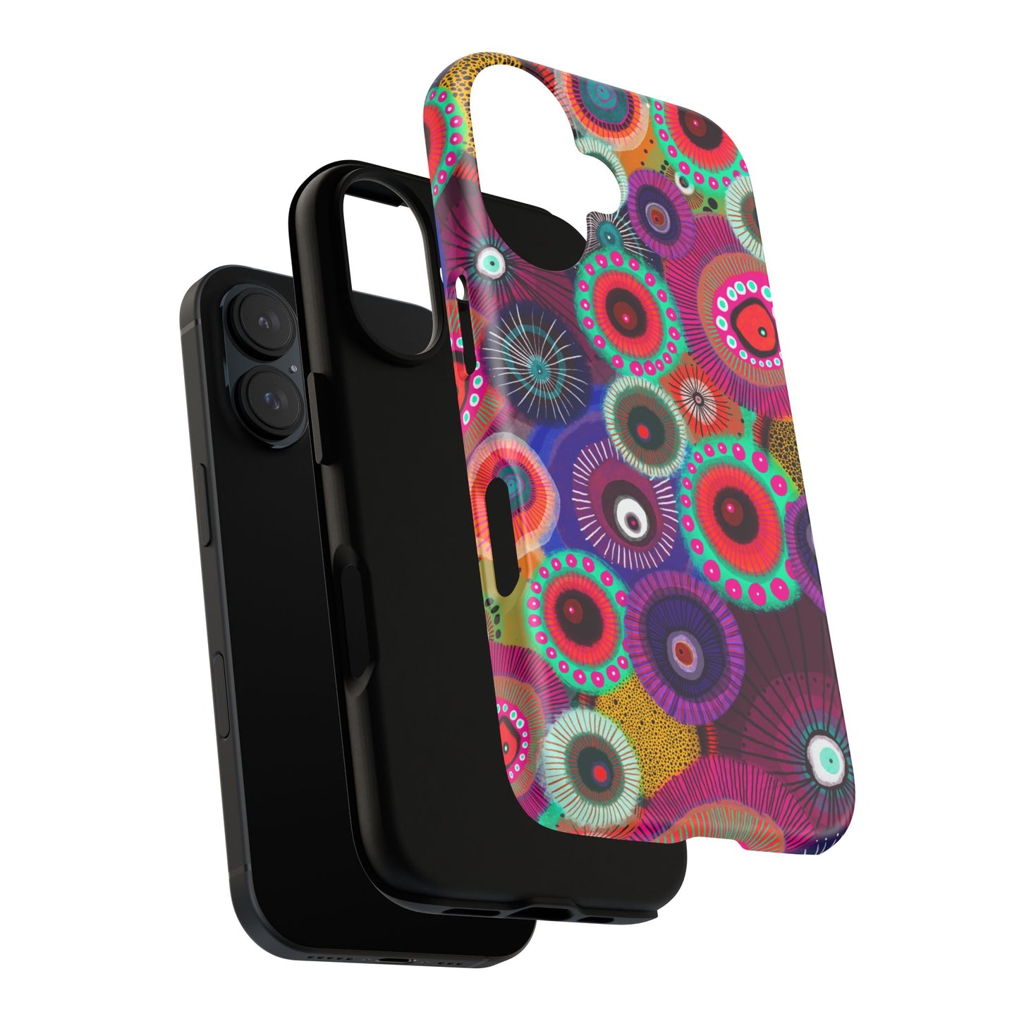 Protective Phone Case — Modern Floral Abstract Design
