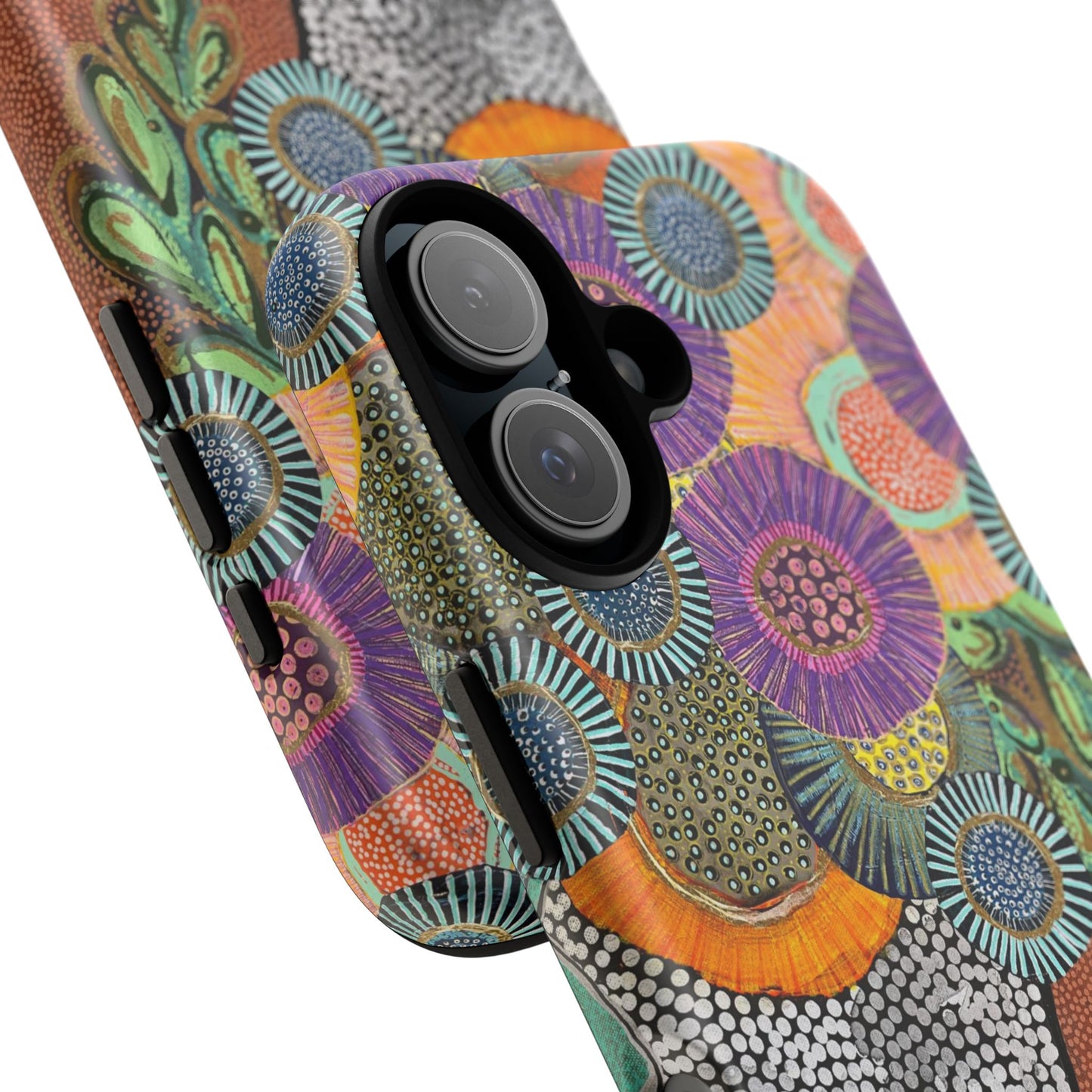 Protective Phone Case — Modern Floral Abstract Design