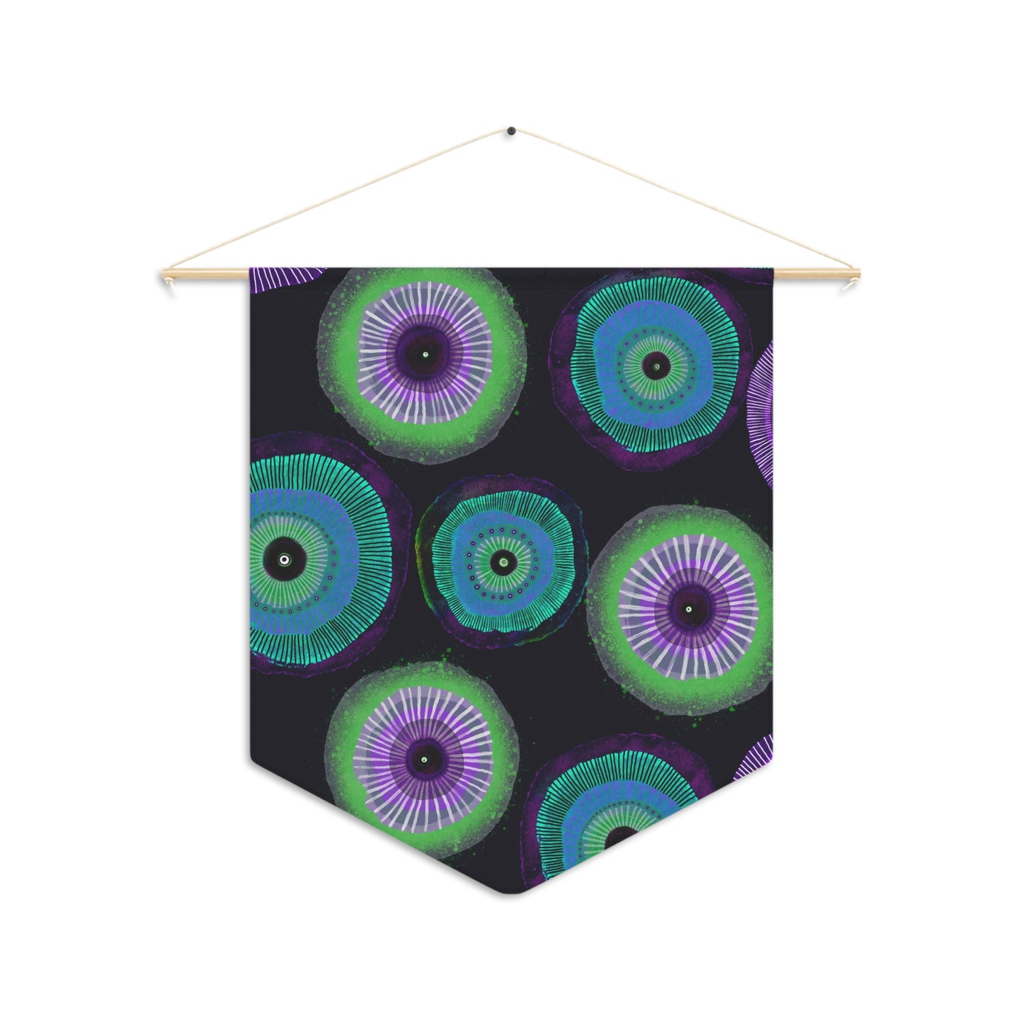 Decorative Pennant Flag — 18"×21" Poly Twill Wall Banner