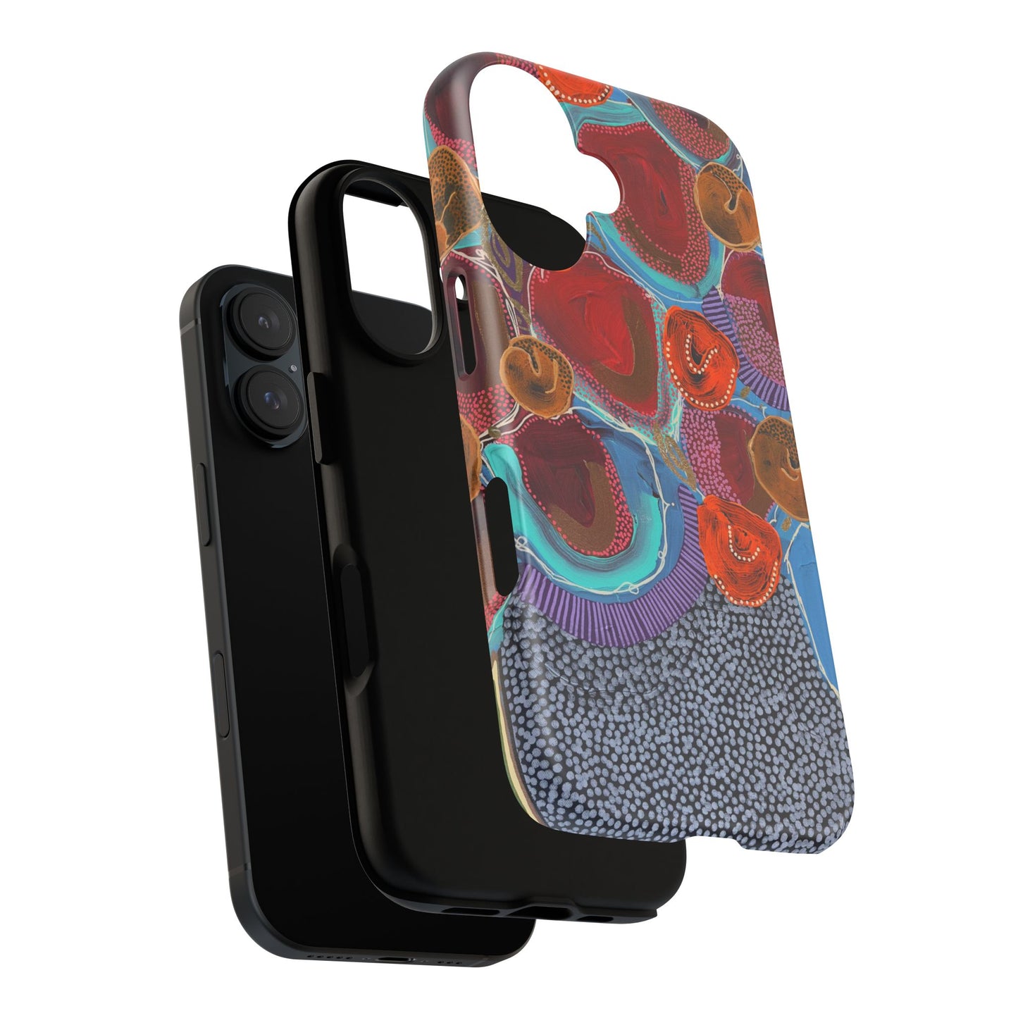 Protective Phone Case — Modern Floral Abstract Design