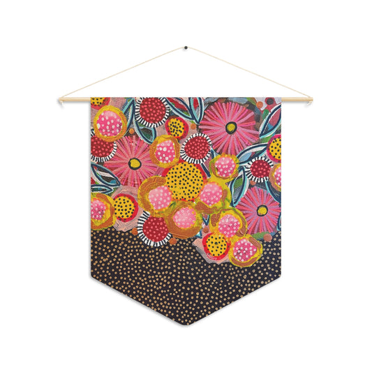 Floral Still Life Pennant by Jessica Wood Artist