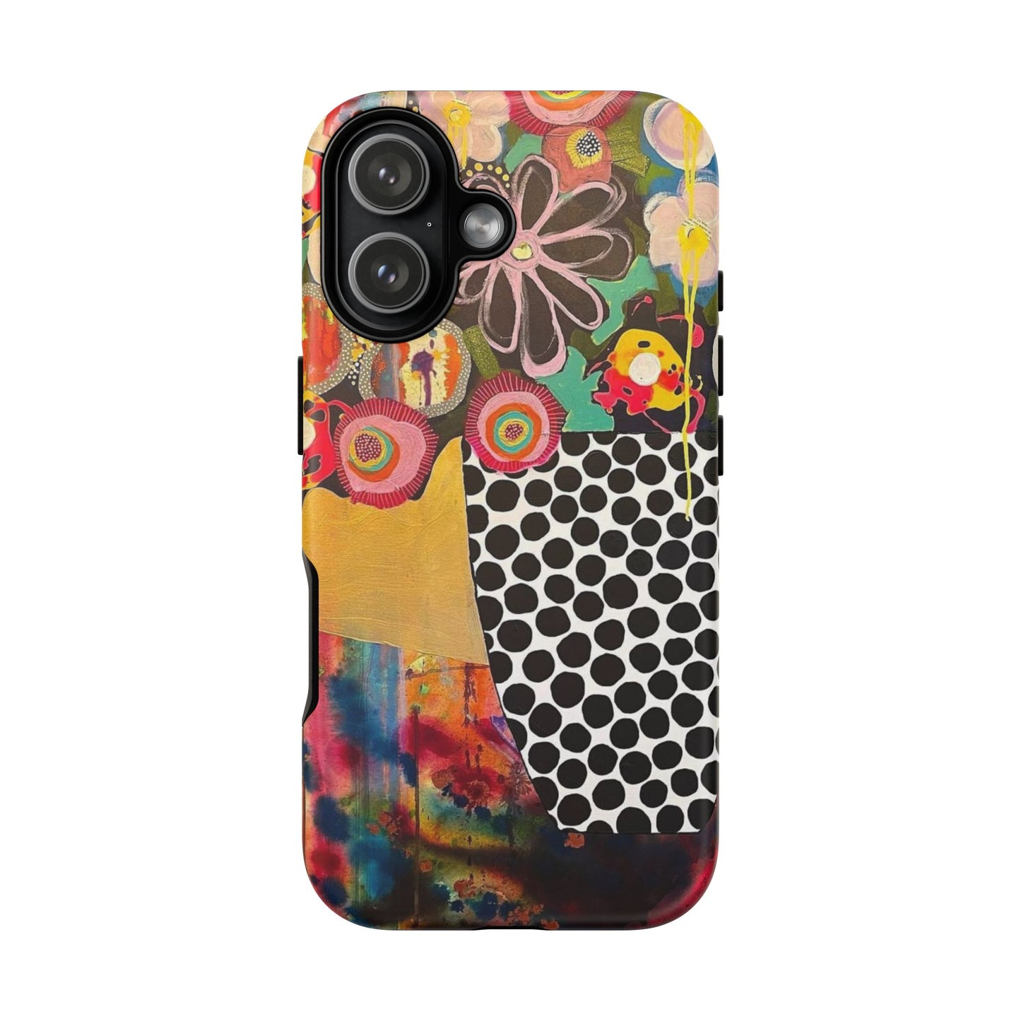 Protective Phone Case — Modern Floral Abstract Design