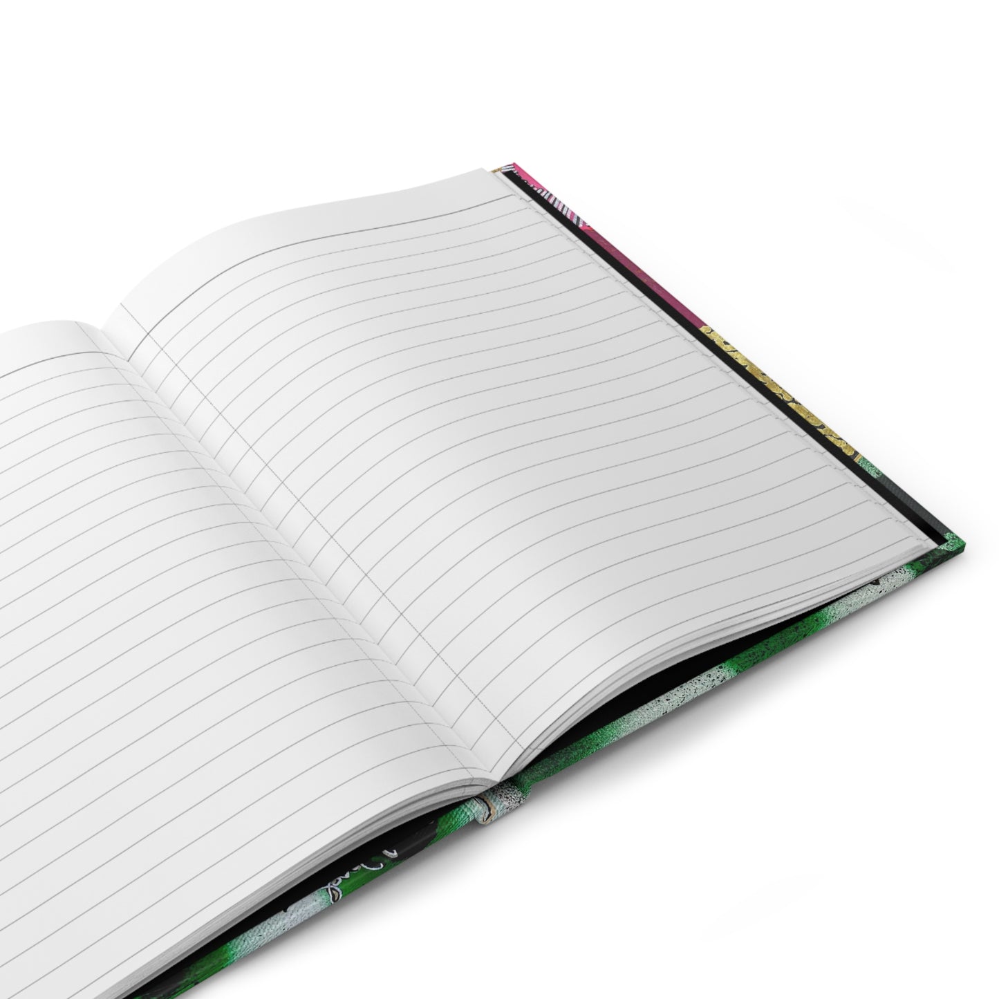 Modern Floral Hardcover Journal — Colorful Abstract Flower Art Notebook