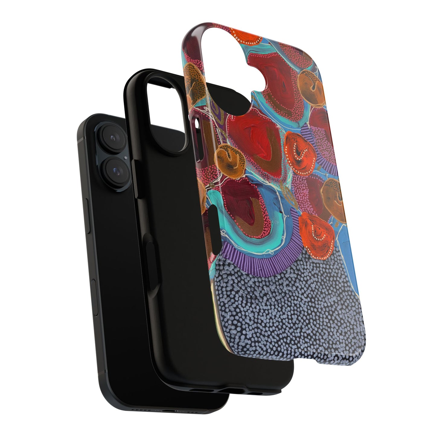 Protective Phone Case — Modern Floral Abstract Design