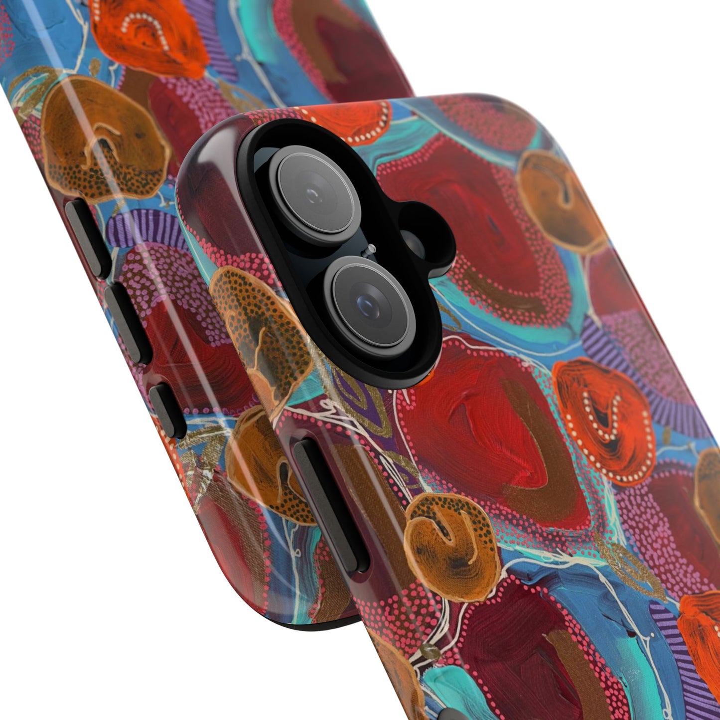 Protective Phone Case — Modern Floral Abstract Design