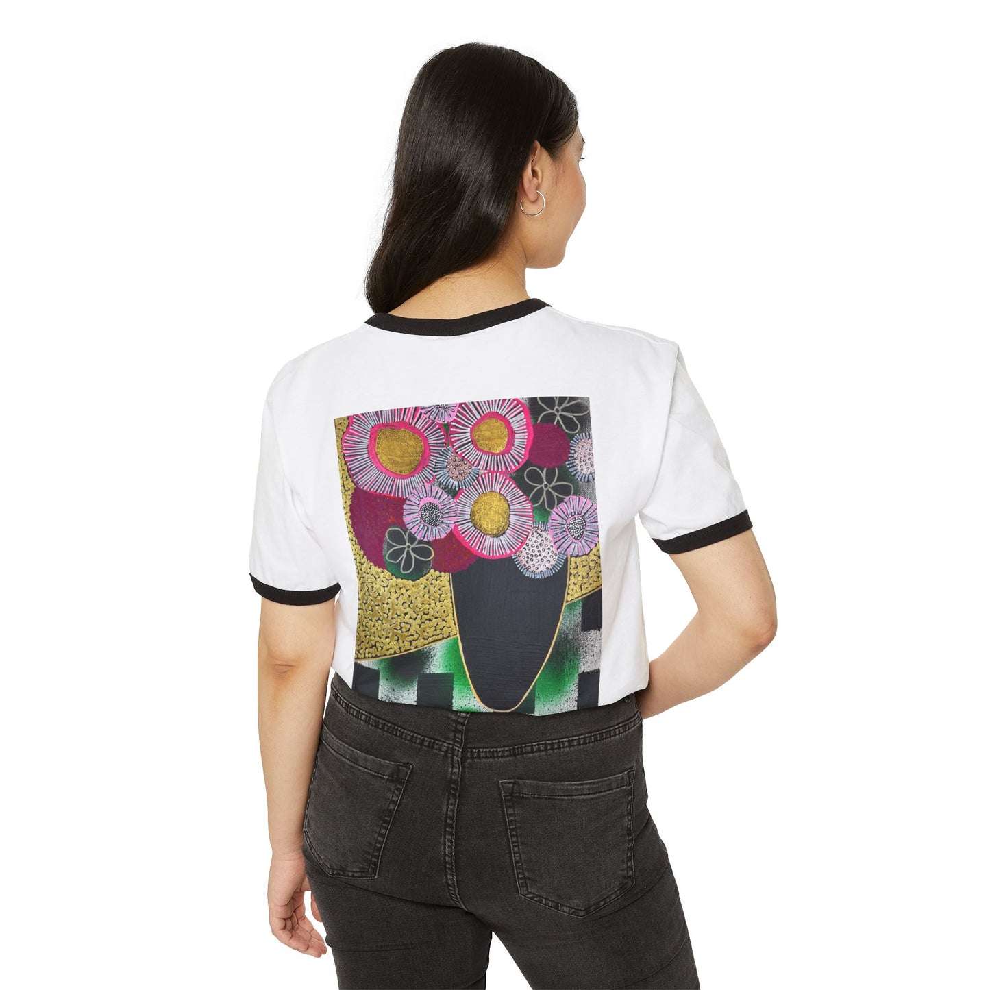 Jessica Wood Artist Floral Still Life Unisex Ringer T-Shirt