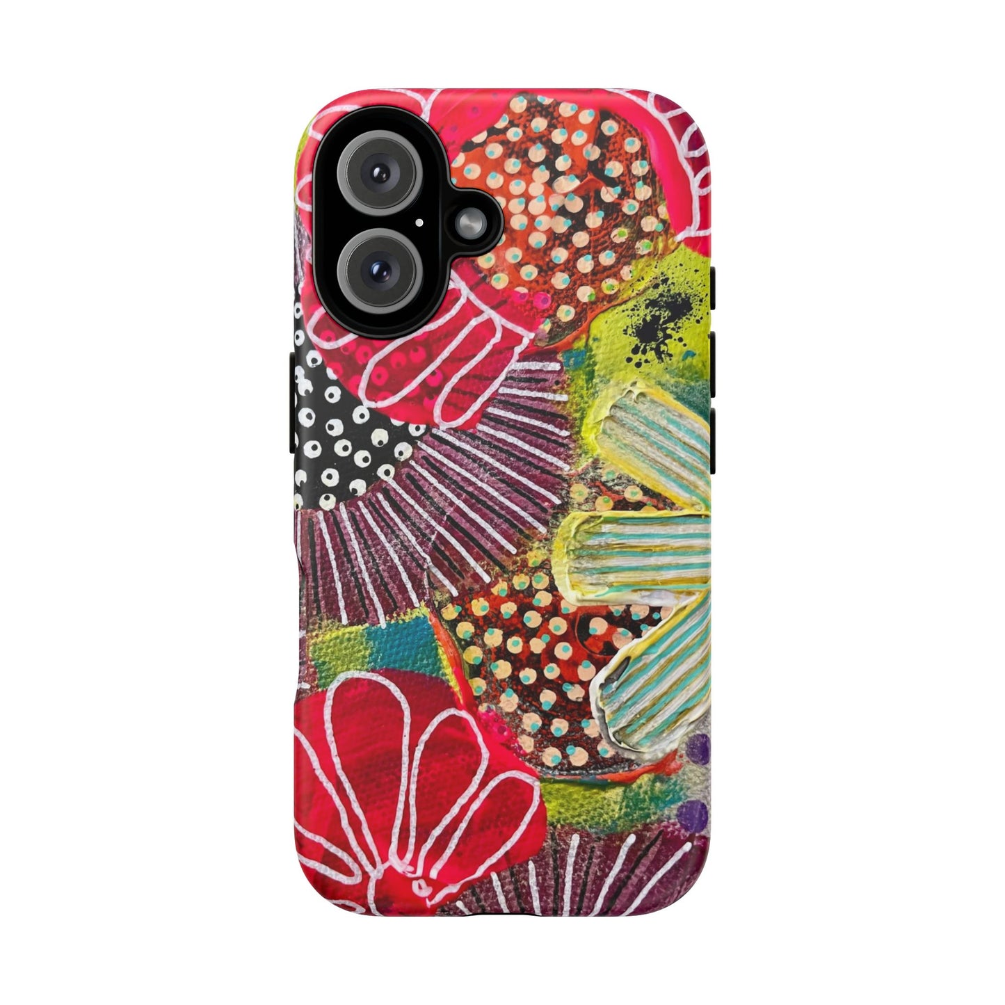 Protective Phone Case — Modern Floral Abstract Design