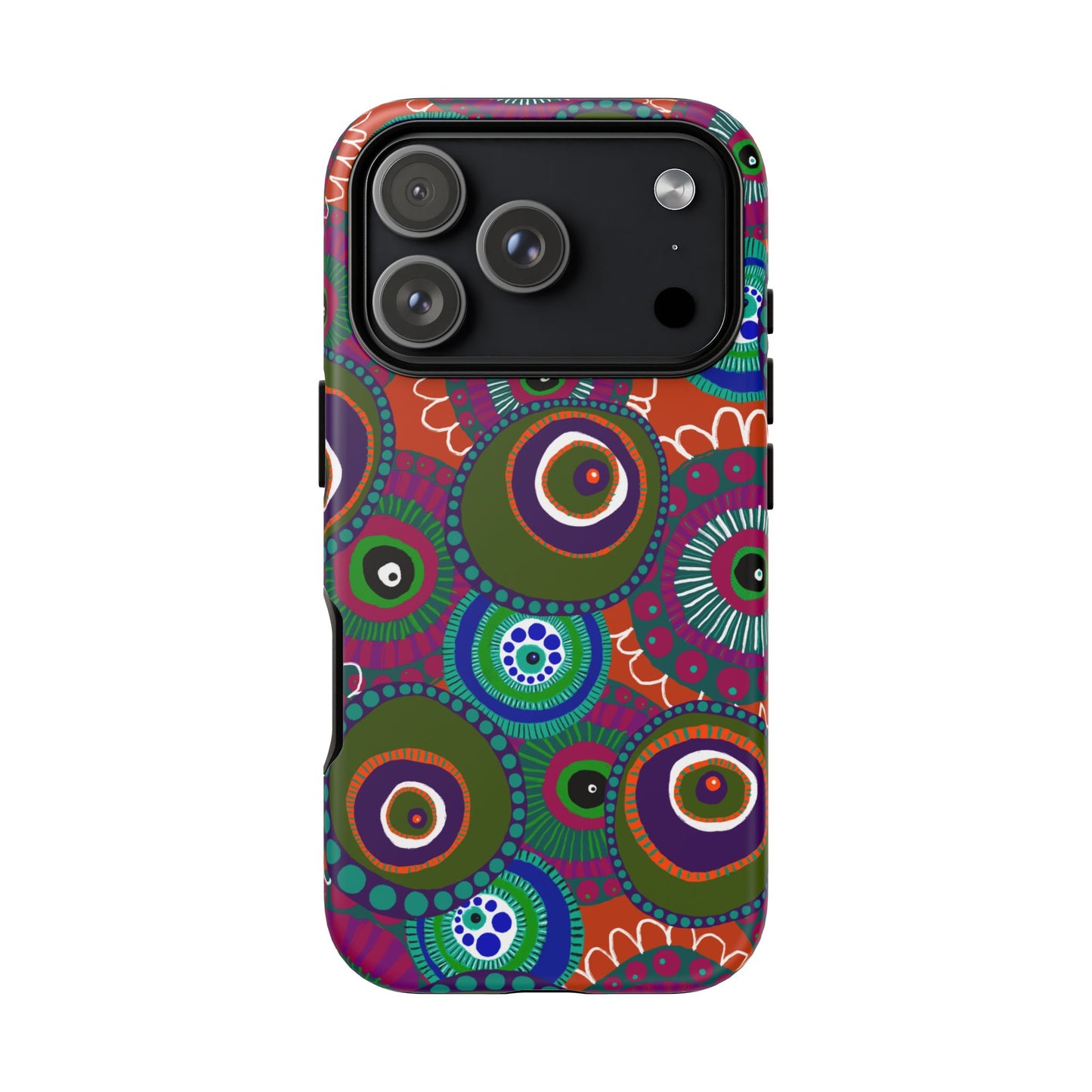 Protective Phone Case — Modern Floral Abstract Design