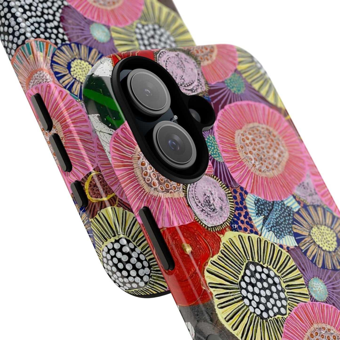 Protective Phone Case — Modern Floral Abstract Design