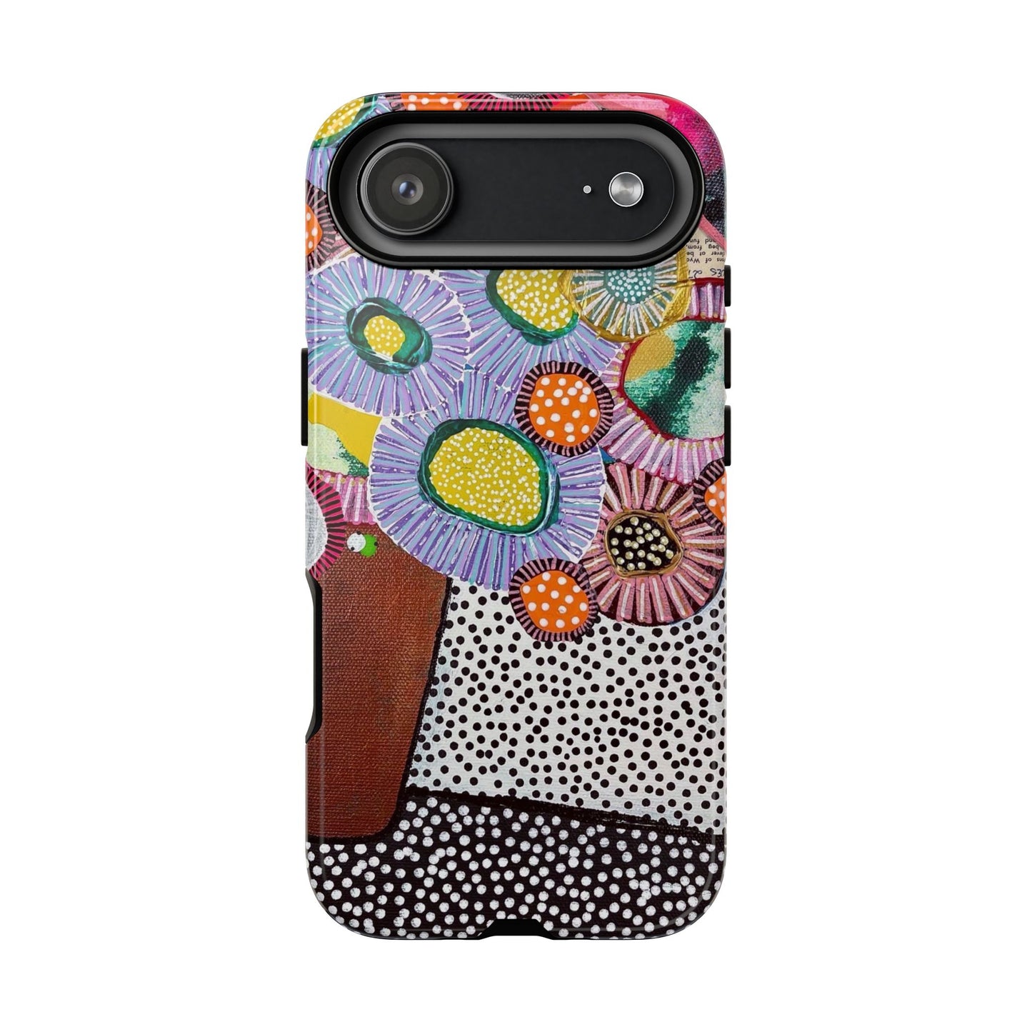 Protective Phone Case — Modern Floral Abstract Design