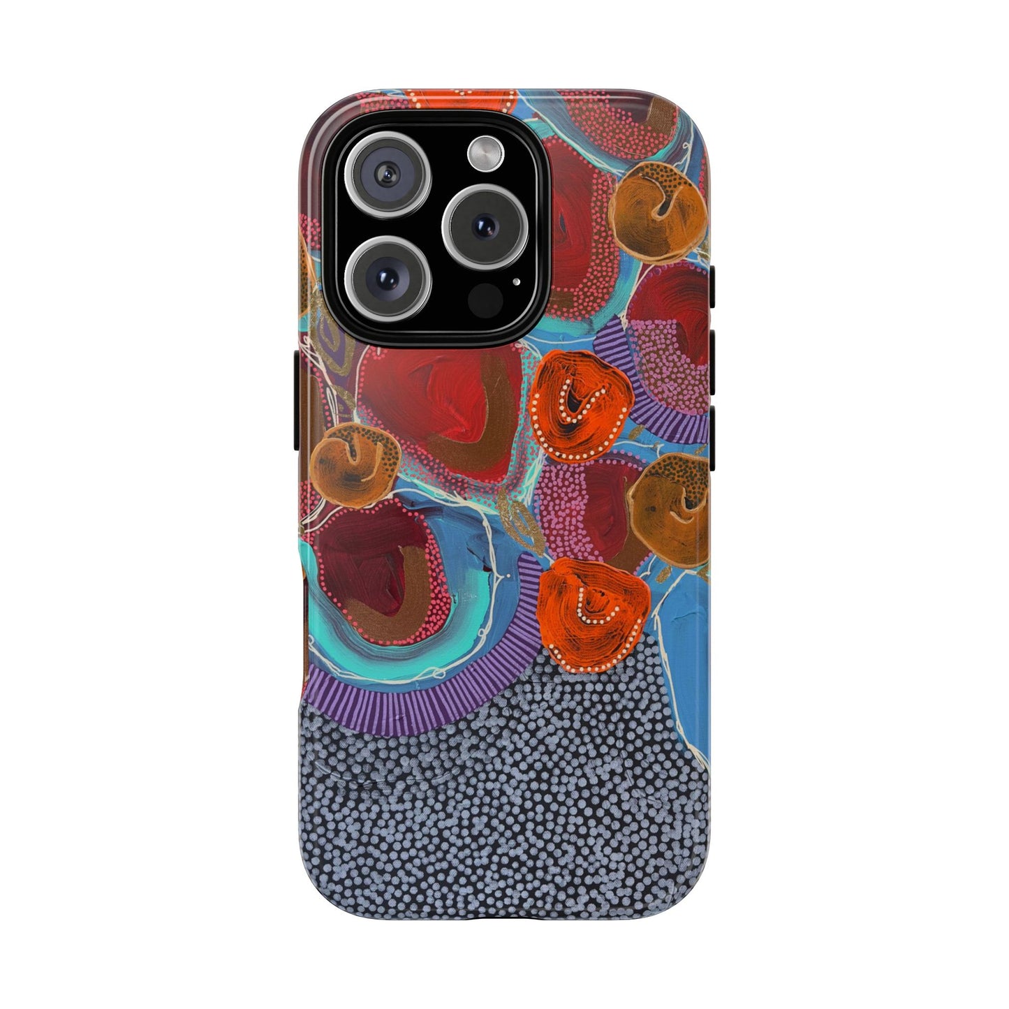 Protective Phone Case — Modern Floral Abstract Design