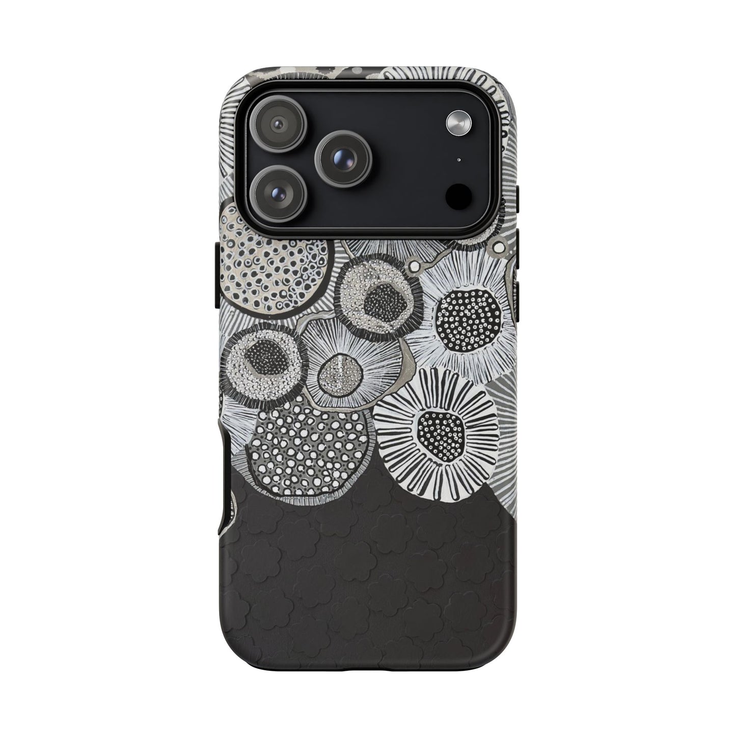 Protective Phone Case — Modern Floral Abstract Design