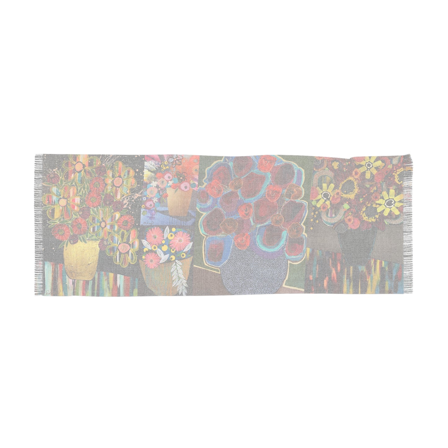 Floral Still Life Lightweight Scarf Wrap