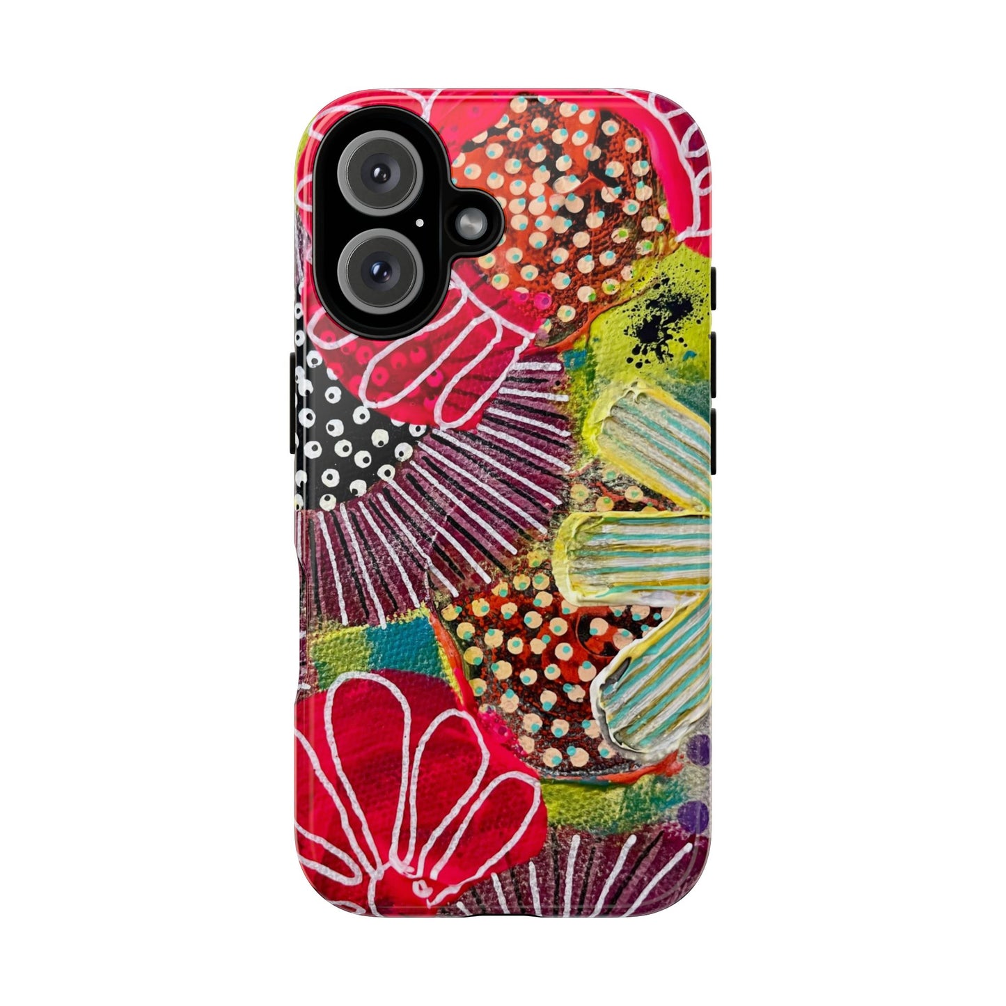 Protective Phone Case — Modern Floral Abstract Design