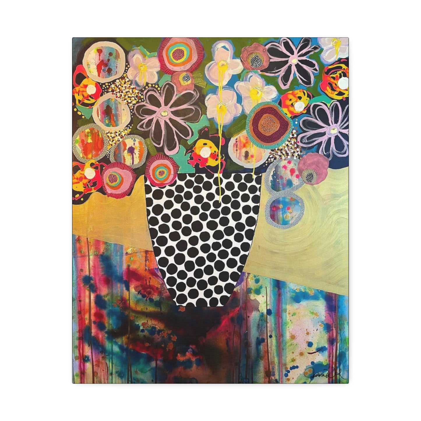 Canvas Print. Floral Still Life by Jessica Wood Artist