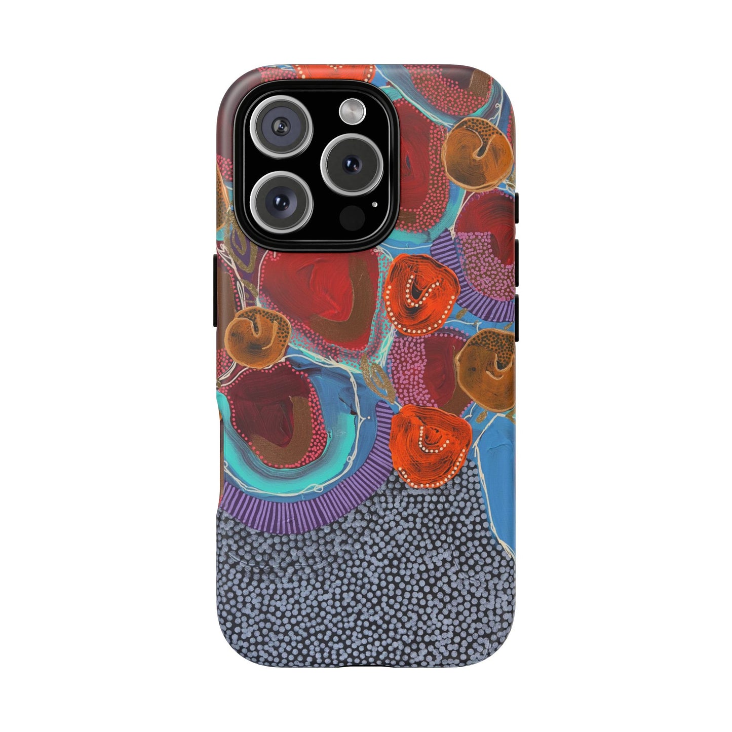 Protective Phone Case — Modern Floral Abstract Design