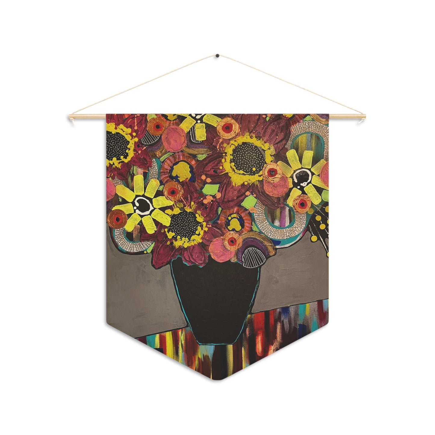 Decorative Pennant Flag — 18"×21" Poly Twill Wall Banner (One-Sided)