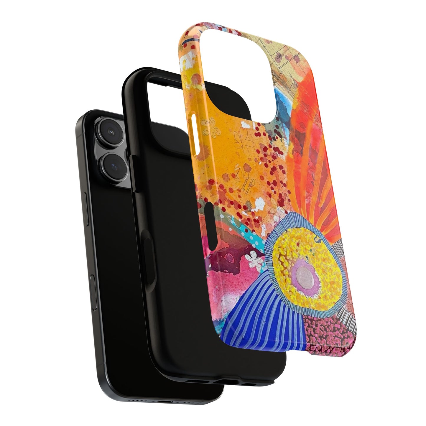 Protective Phone Case — Modern Floral Abstract Design