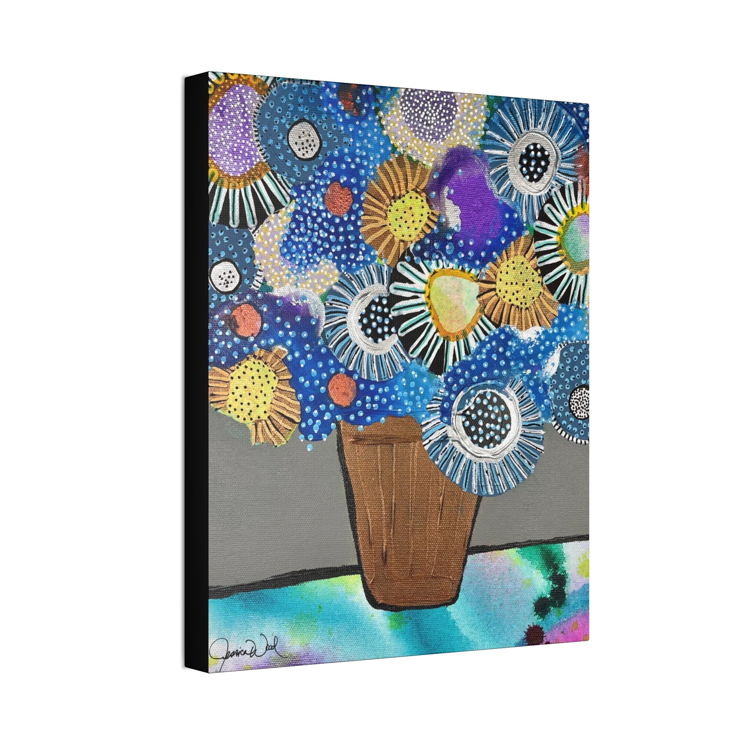 Canvas Print. Floral Still Life by Jessica Wood Artist