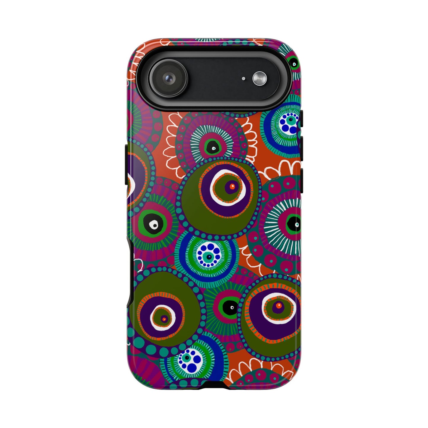 Protective Phone Case — Modern Floral Abstract Design