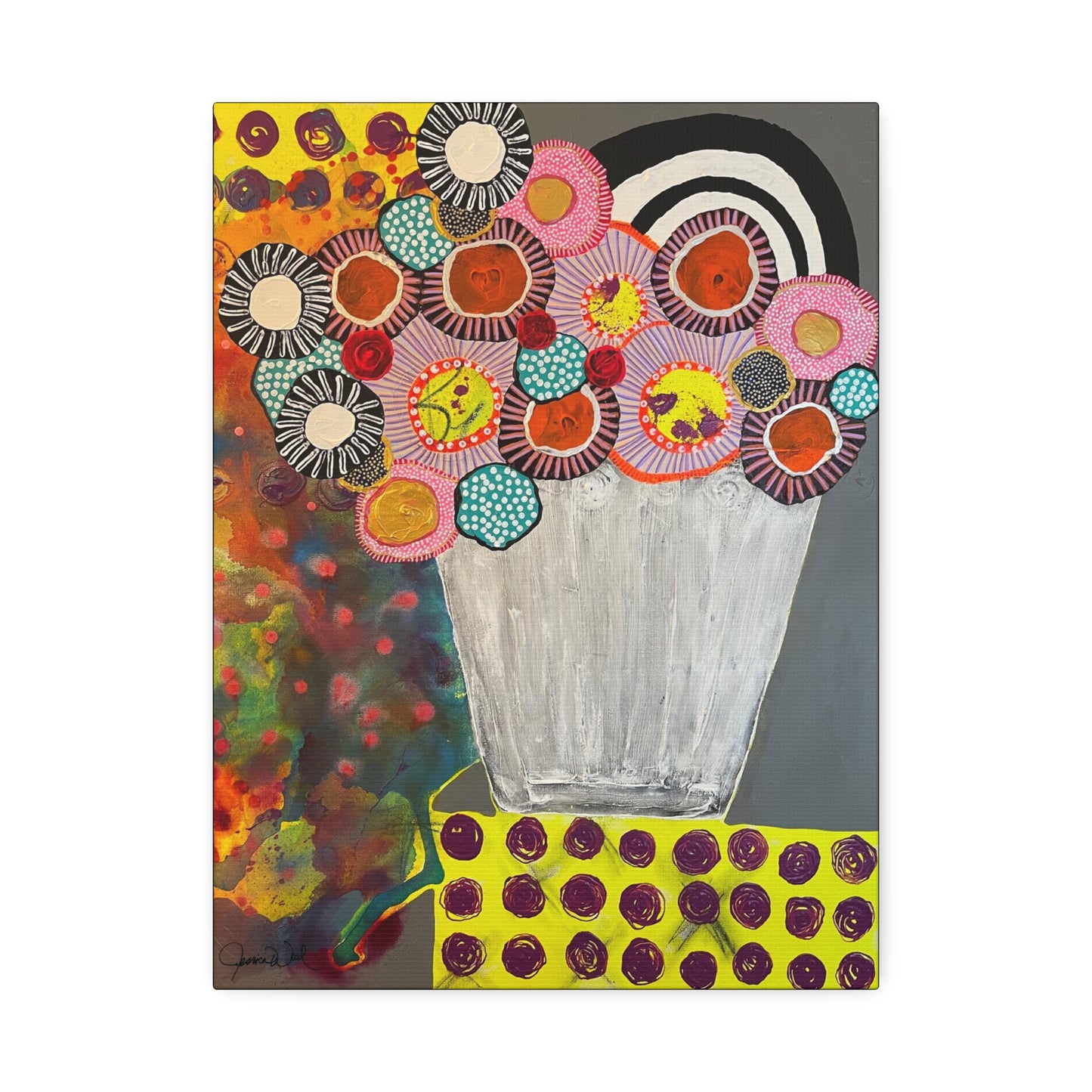 Canvas Print. Floral Still Life by Jessica Wood Artist