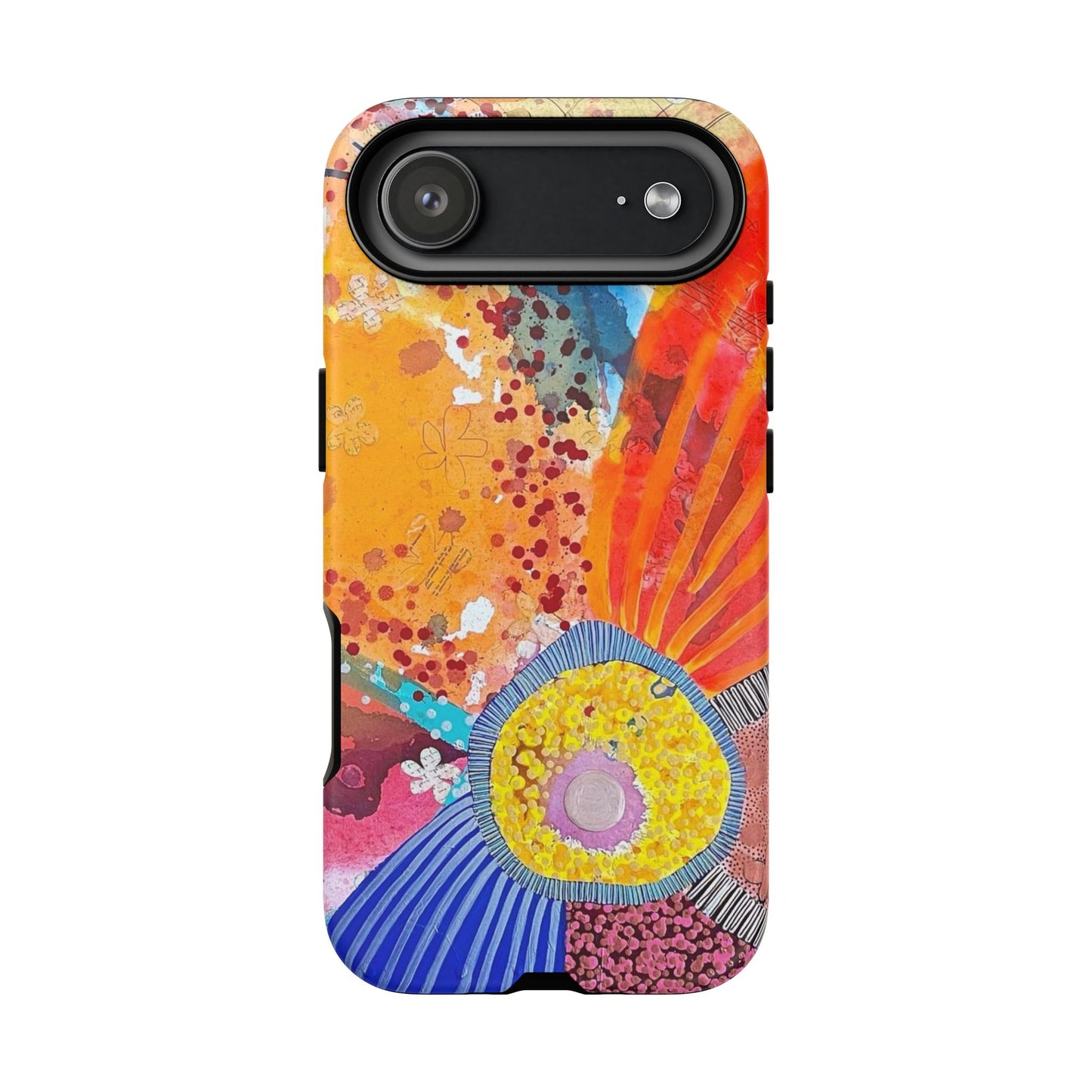 Protective Phone Case — Modern Floral Abstract Design