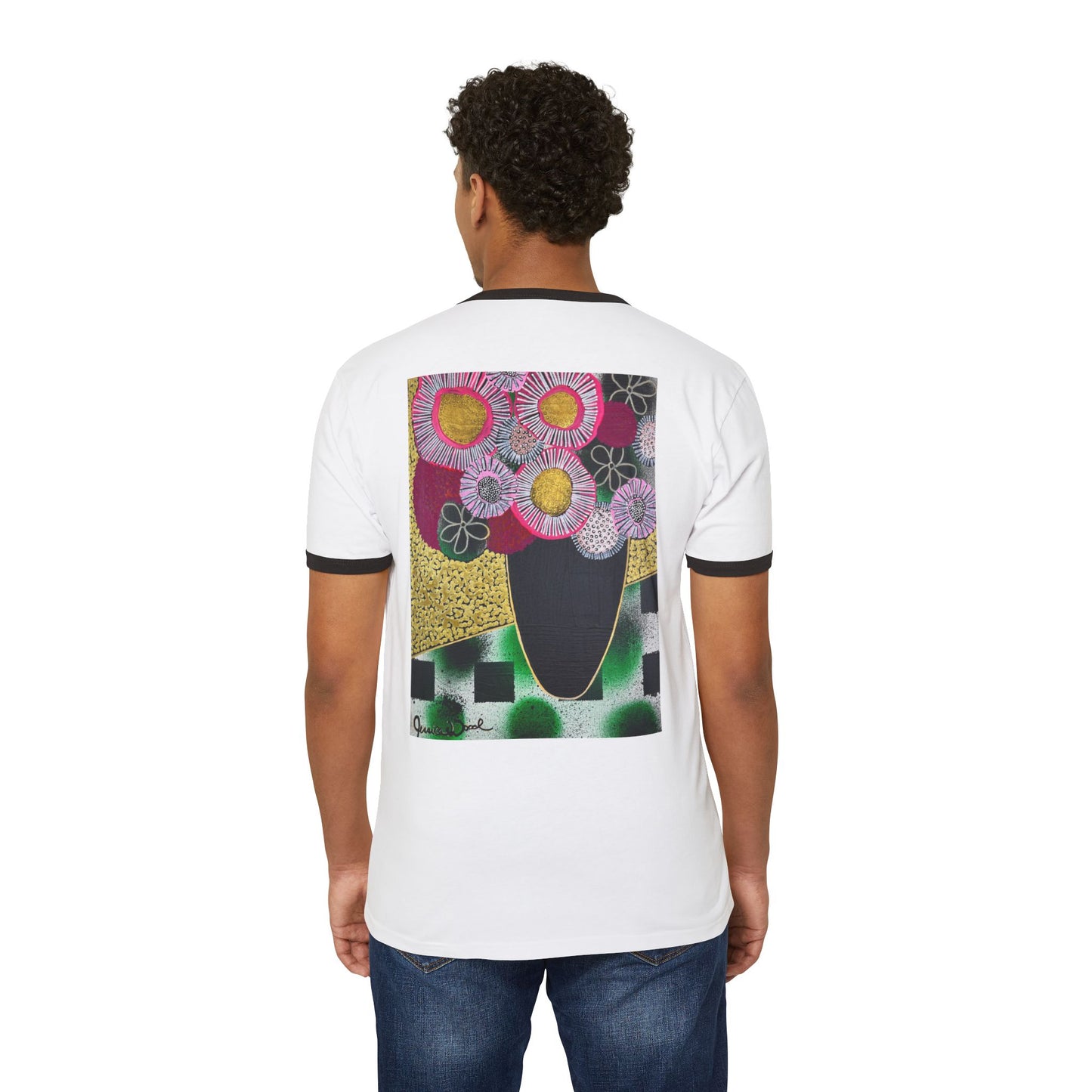 Jessica Wood Artist Floral Still Life Unisex Ringer T-Shirt