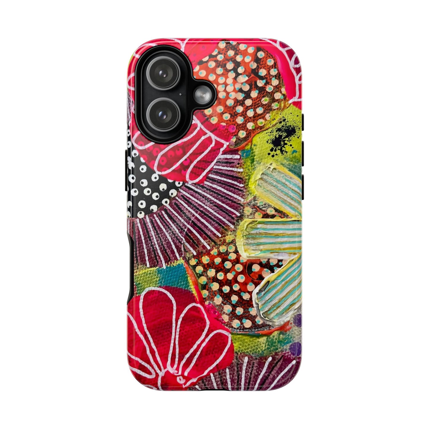 Protective Phone Case — Modern Floral Abstract Design