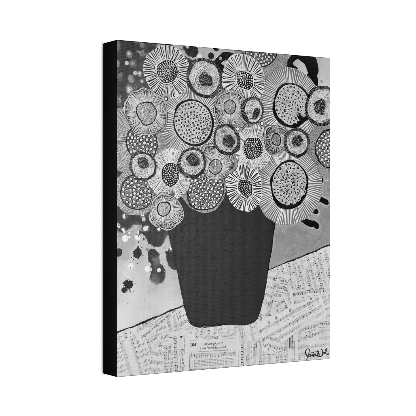 Canvas Print. Floral Still Life by Jessica Wood Artist