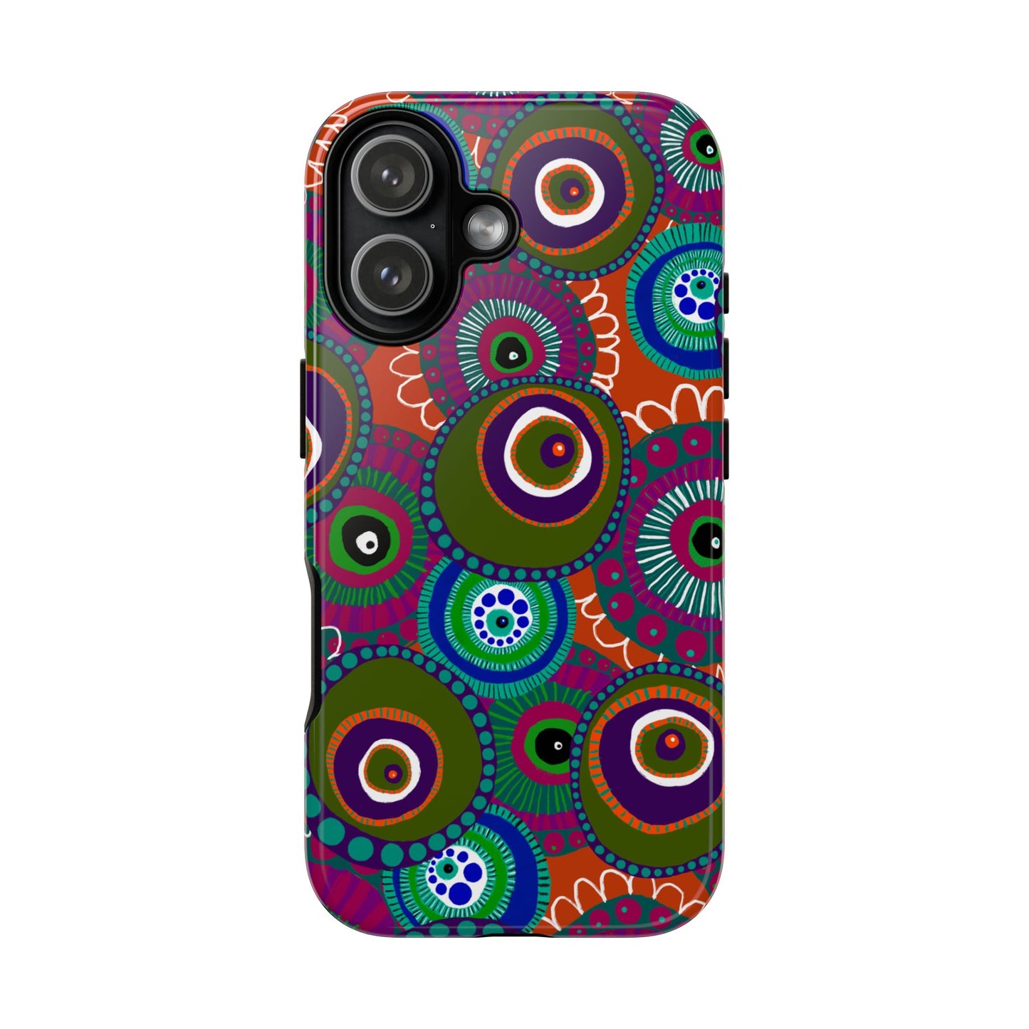 Protective Phone Case — Modern Floral Abstract Design