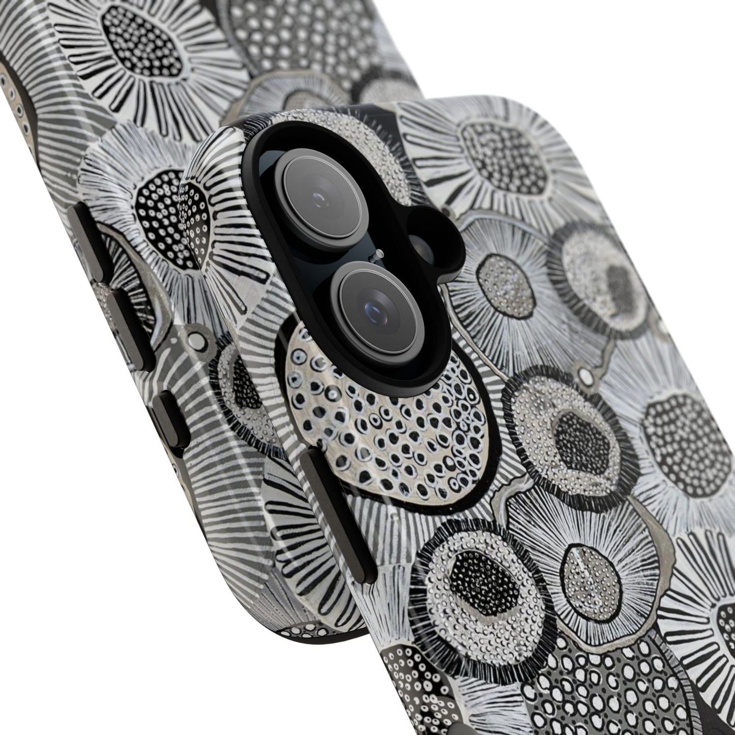 Protective Phone Case — Modern Floral Abstract Design