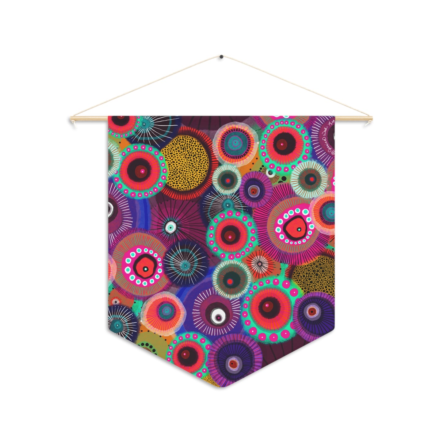 Decorative Pennant Flag — 18"×21" Poly Twill Wall Banner