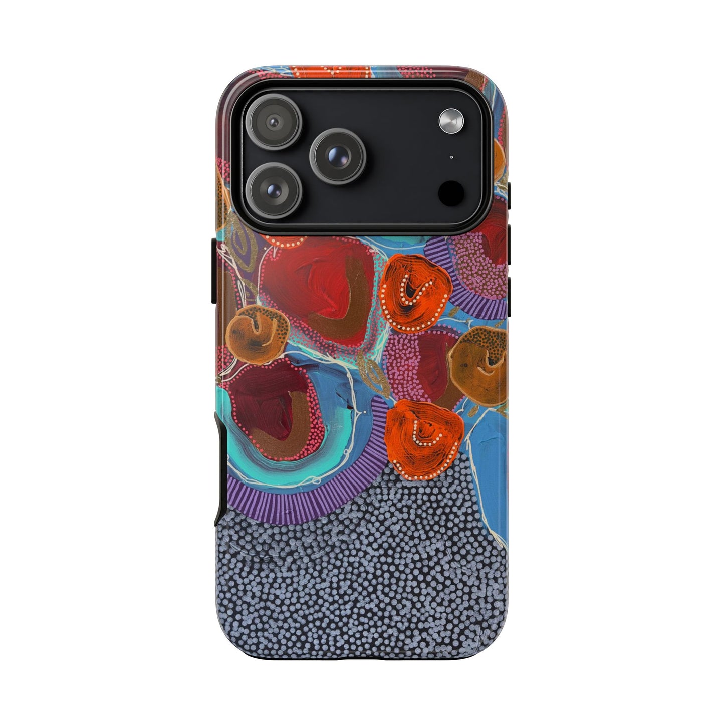 Protective Phone Case — Modern Floral Abstract Design