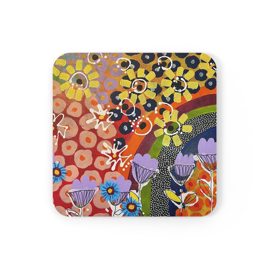 Square Cork Back Coaster