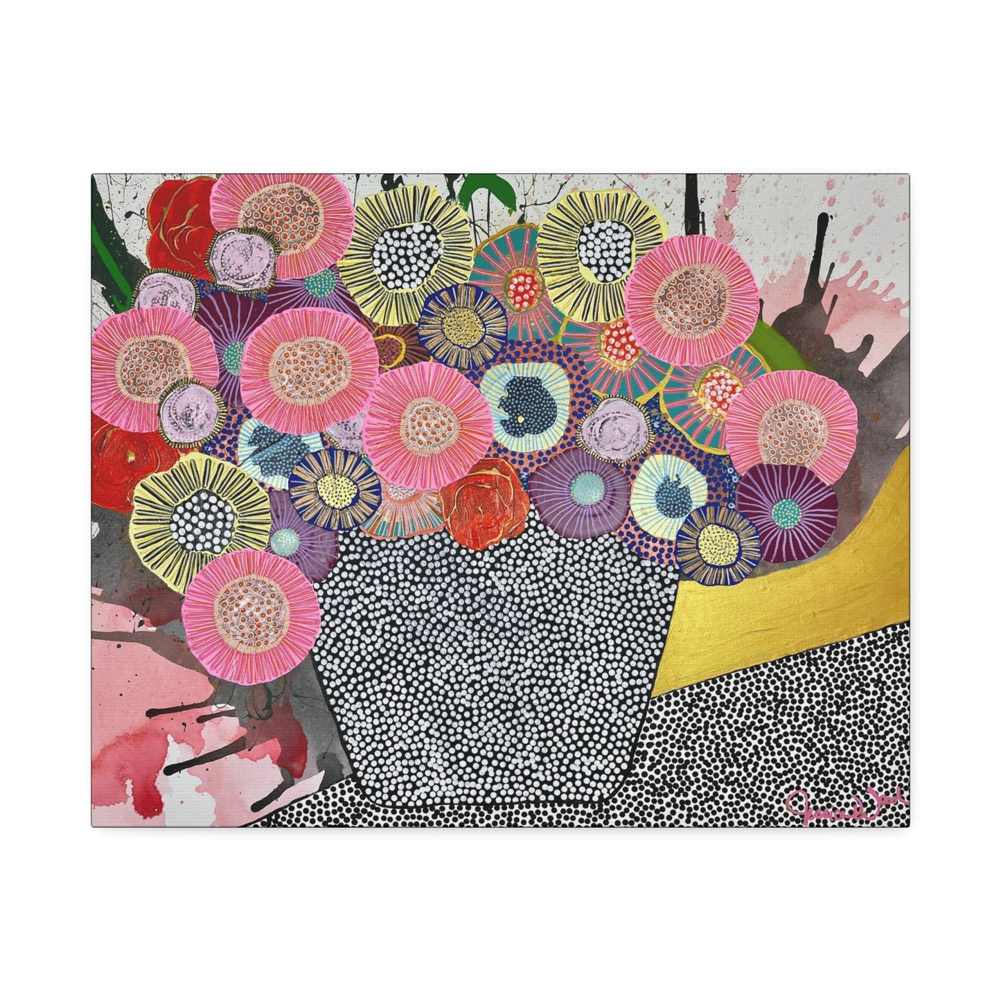 Canvas Print. Floral Still Life by Jessica Wood Artist