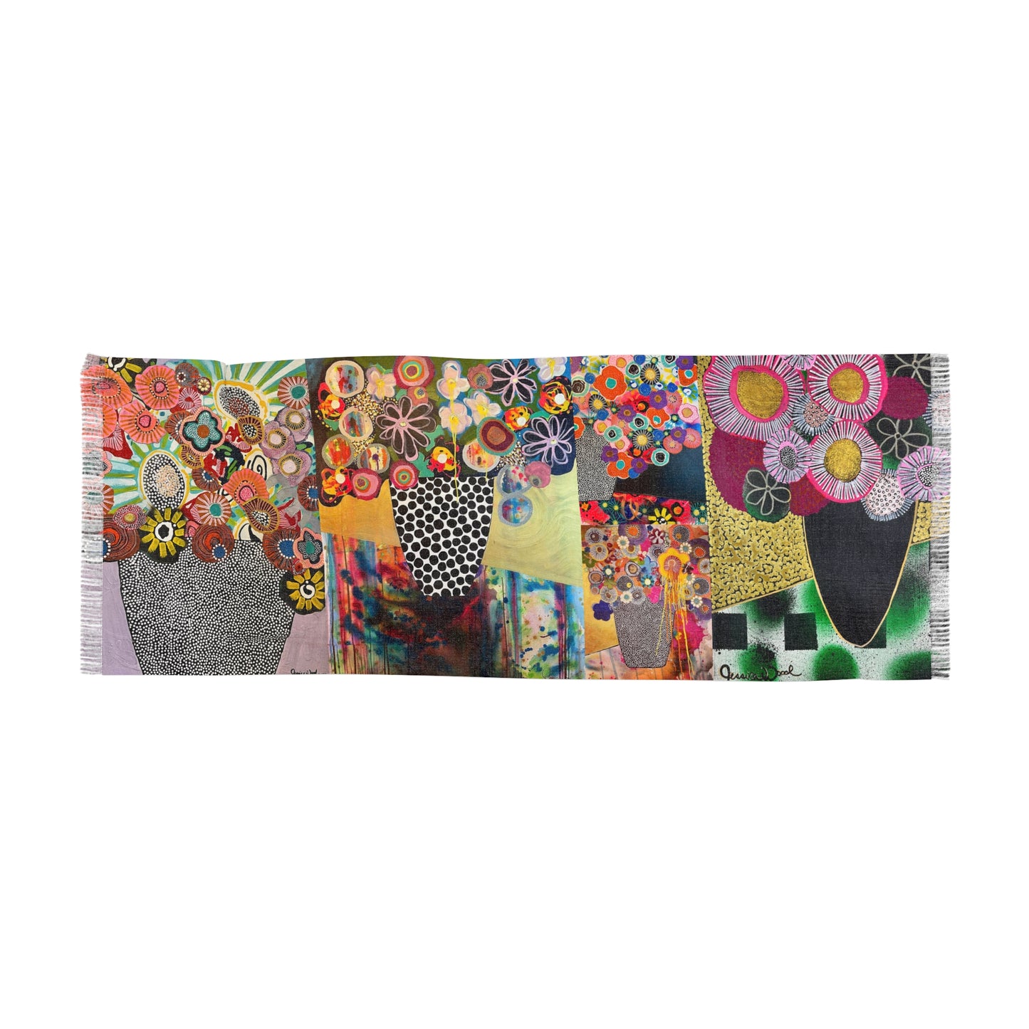 Floral Still Life Lightweight Scarf Wrap