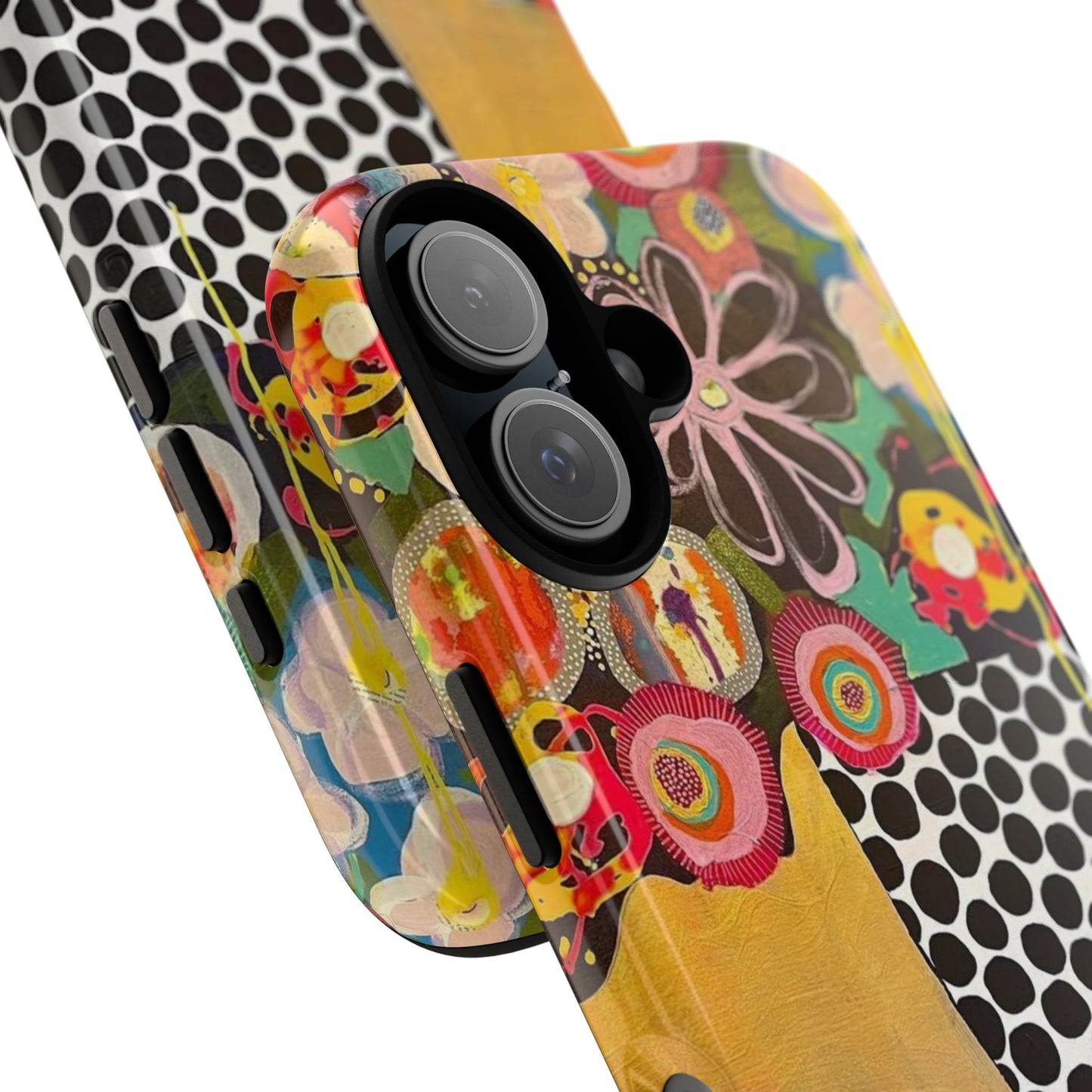 Protective Phone Case — Modern Floral Abstract Design